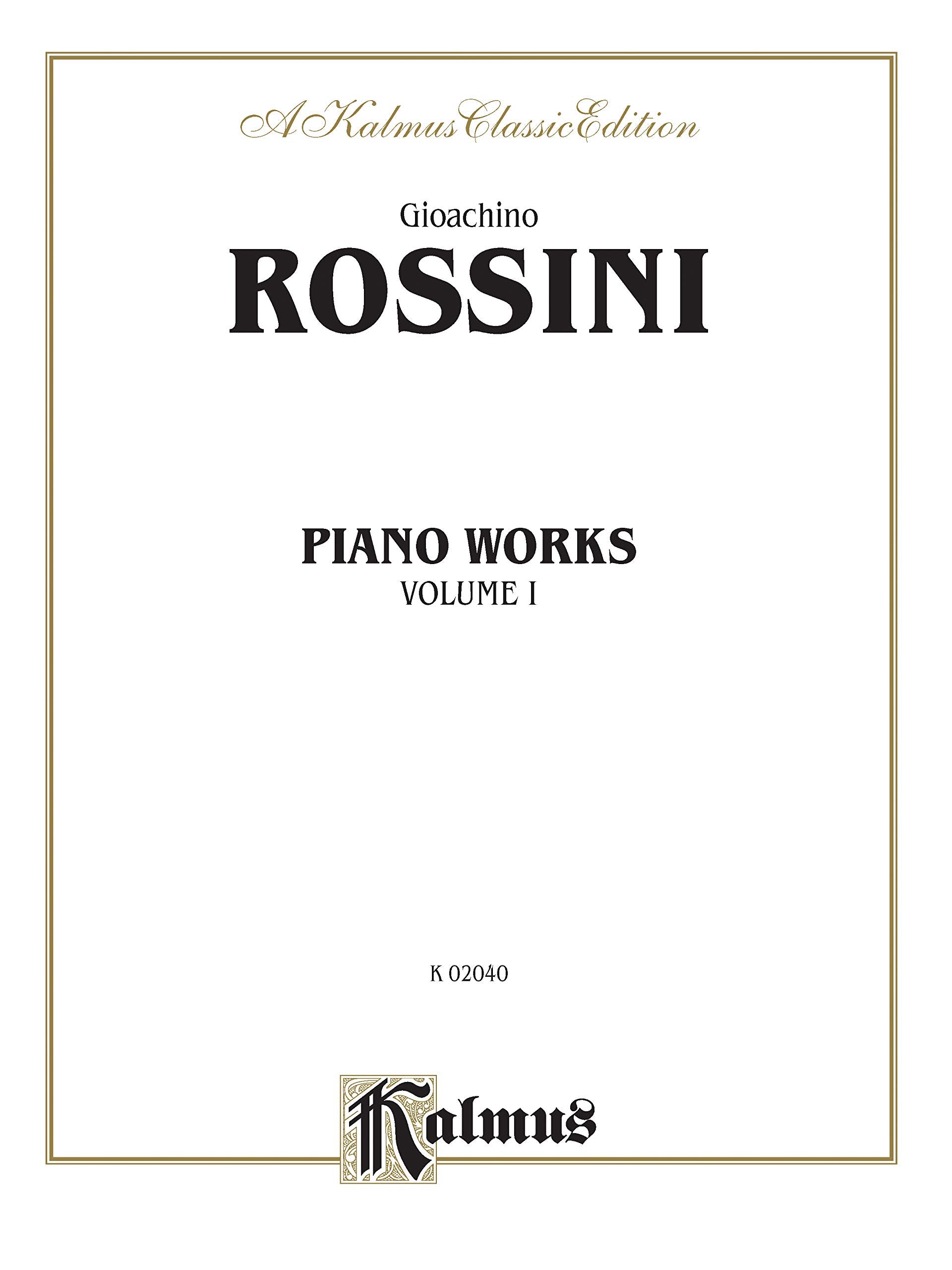 Piano Works, Vol 1 (Kalmus Classic Library , Vol 1, Band 1) Social Sciences