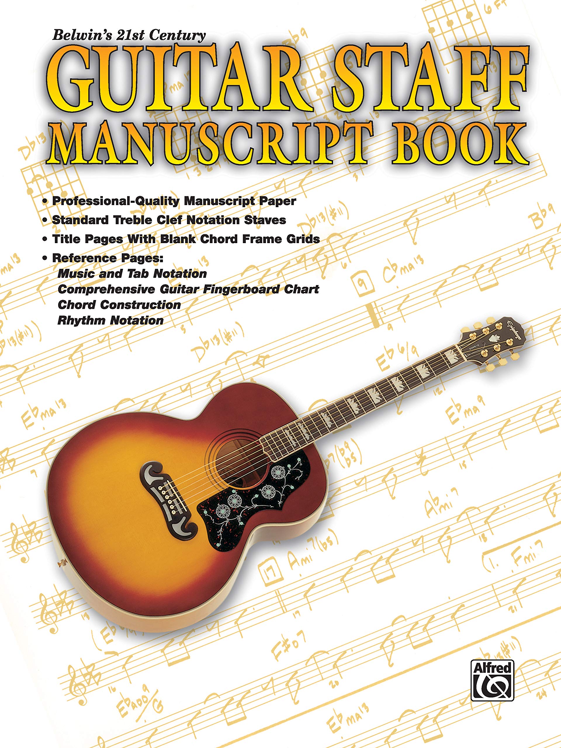 Belwin's 21st Century Guitar Staff Manuscript Book book