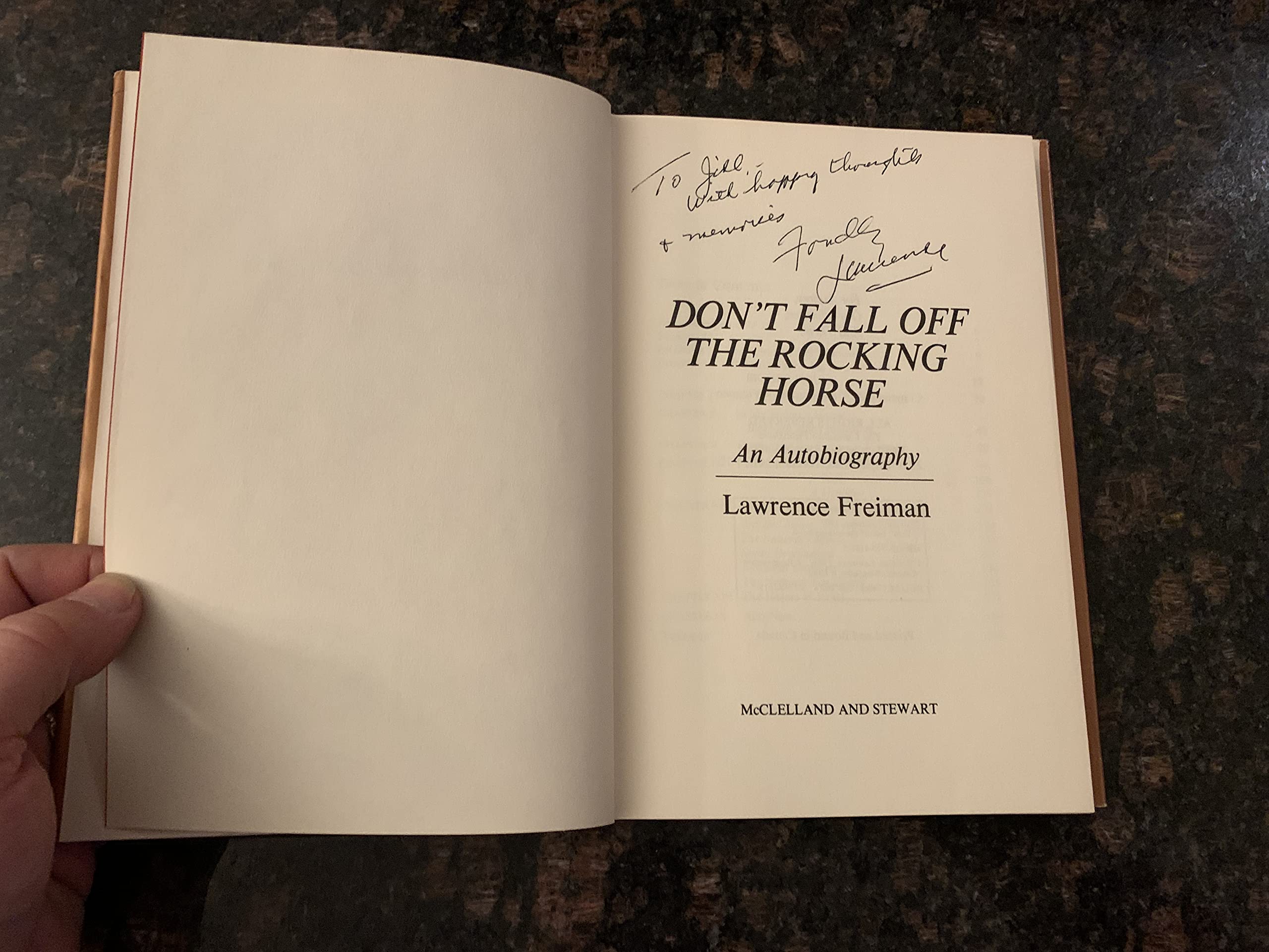 Don't fall off the rocking horse: An autobiography Books