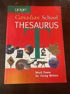 Gage Canadian School Thesaurus book
