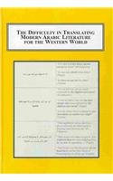 The Difficulty in Translating Modern Arabic Literature for the Western World: Reconsidering the Work of Translation from a Semiotic Perspective Social Sciences