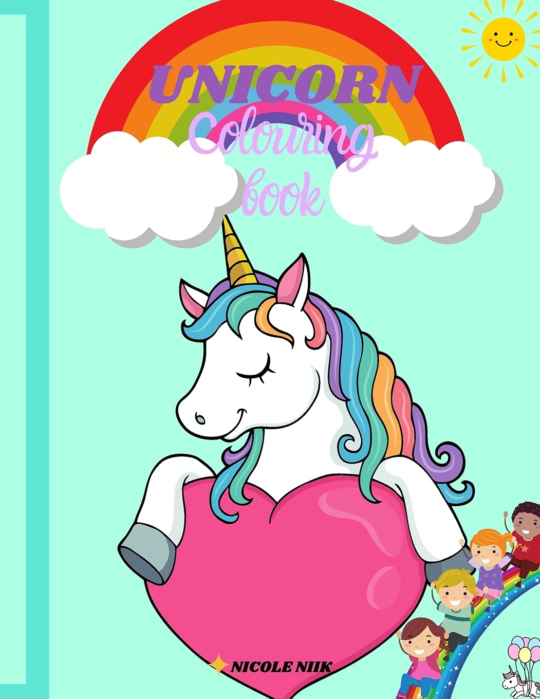 Unicorn colouring book: Amazing unicorns Easy colouring book The best gift for Boys and Girls Tiptoi & Games