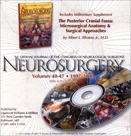 Neurosurgery on CD-ROM 1997-2000: Official Journal of the Congress of Neurological Surgeons (Neurosurgery on CD-ROM: Official Journal of the Congress of Neurological Surgeons) Medicine