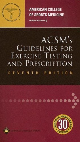 ACSM's Guidelines For Exercise Testing And Prescription Medicine
