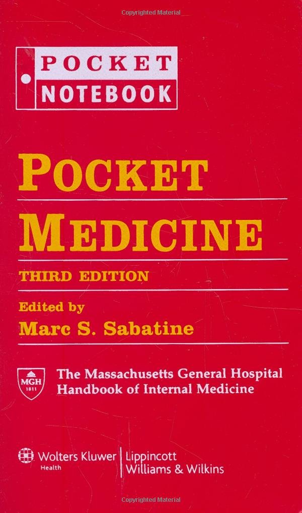 Pocket Medicine: The Massachusetts General Hospital Handbook of Internal Medicine (Pocket Notebook Series) Medicine