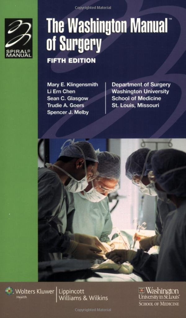 The Washington Manual of Surgery book