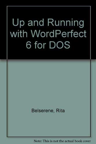 Product Image: Up & Running With Wordperfect 6 for DOS