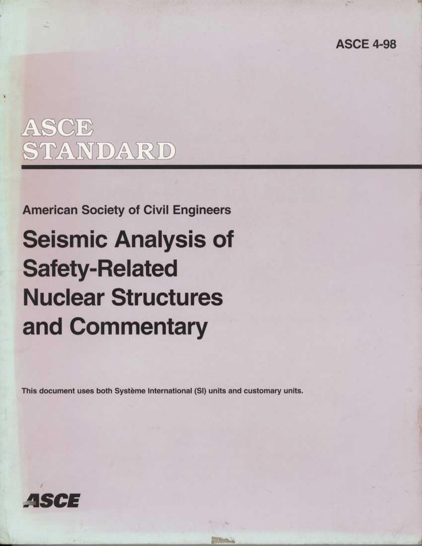 Seismic Analysis of Safety-Related Nuclear Structures and Commentary Business & Technology