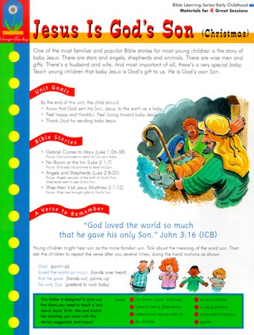 Jesus is God's son: (Christmas) (Bible learning series/early childhood) Books