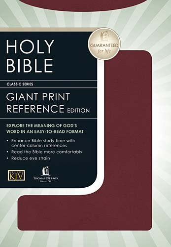 Holy Bible King James Version Classic Giant Print Center Column Reference Bible/Burgundy book