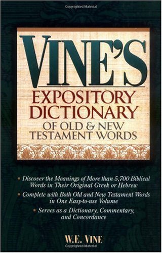 Vine's Expository Dictionary of Old & New Testament Words Foreign Languages ​​& Dictionaries