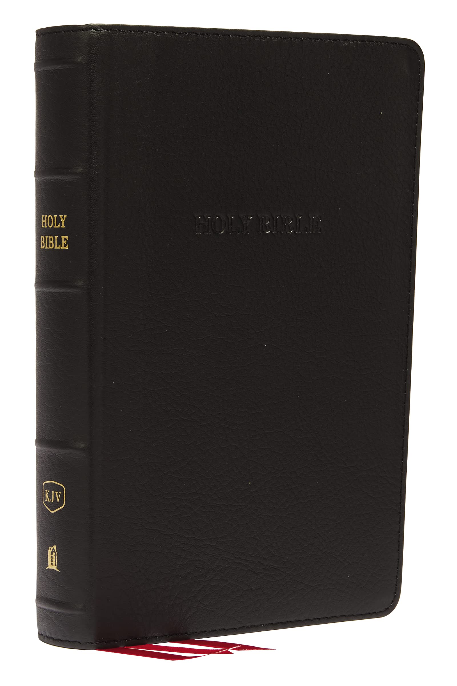 KJV Holy Bible: Personal Size Giant Print with 43,000 Cross References, Black Genuine Leather, Red Letter, Comfort Print: King James Version Film, Art & Culture