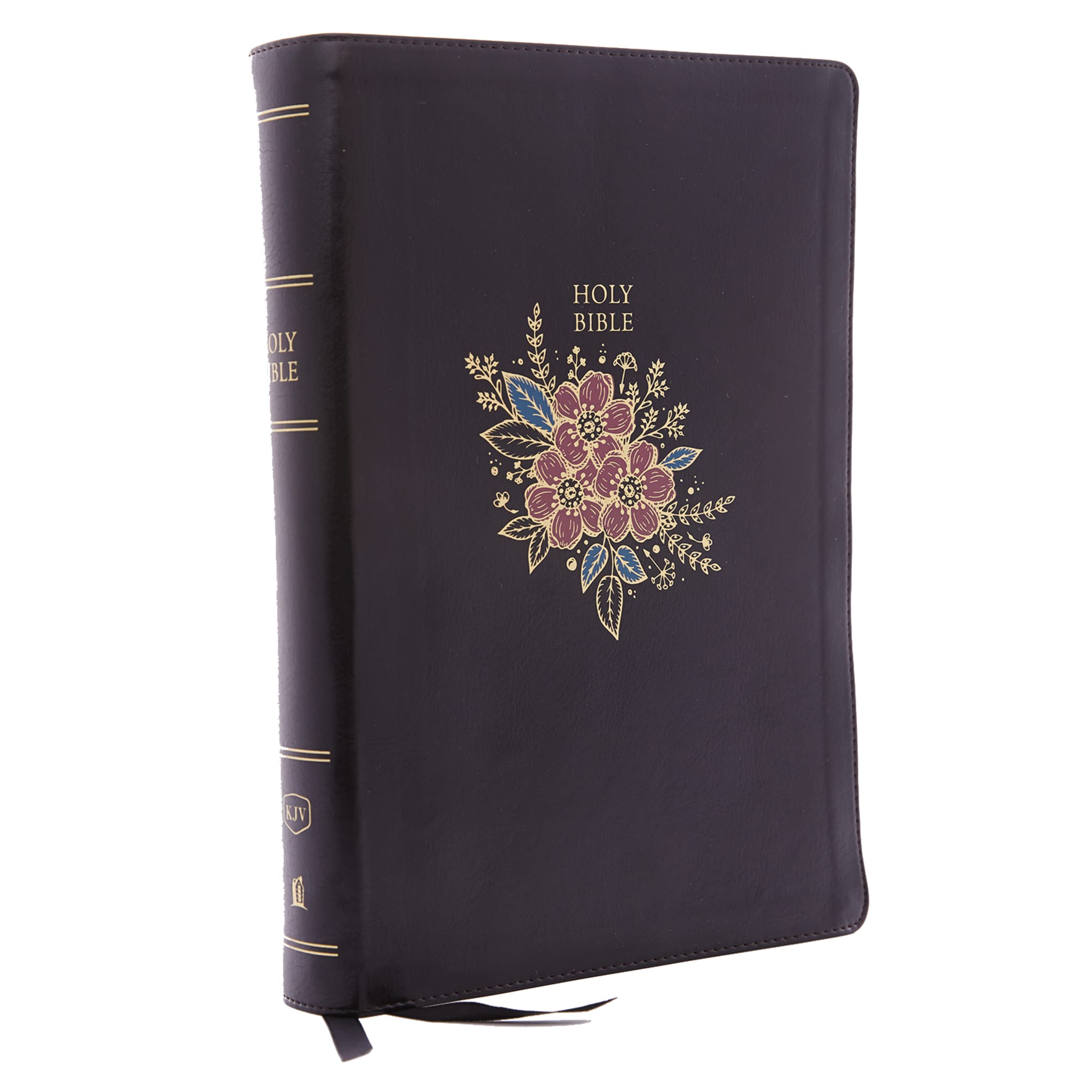 KJV Holy Bible: Super Giant Print with 43,000 Cross References, Deluxe Black Floral Leathersoft, Red Letter, Comfort Print: King James Version Social Sciences
