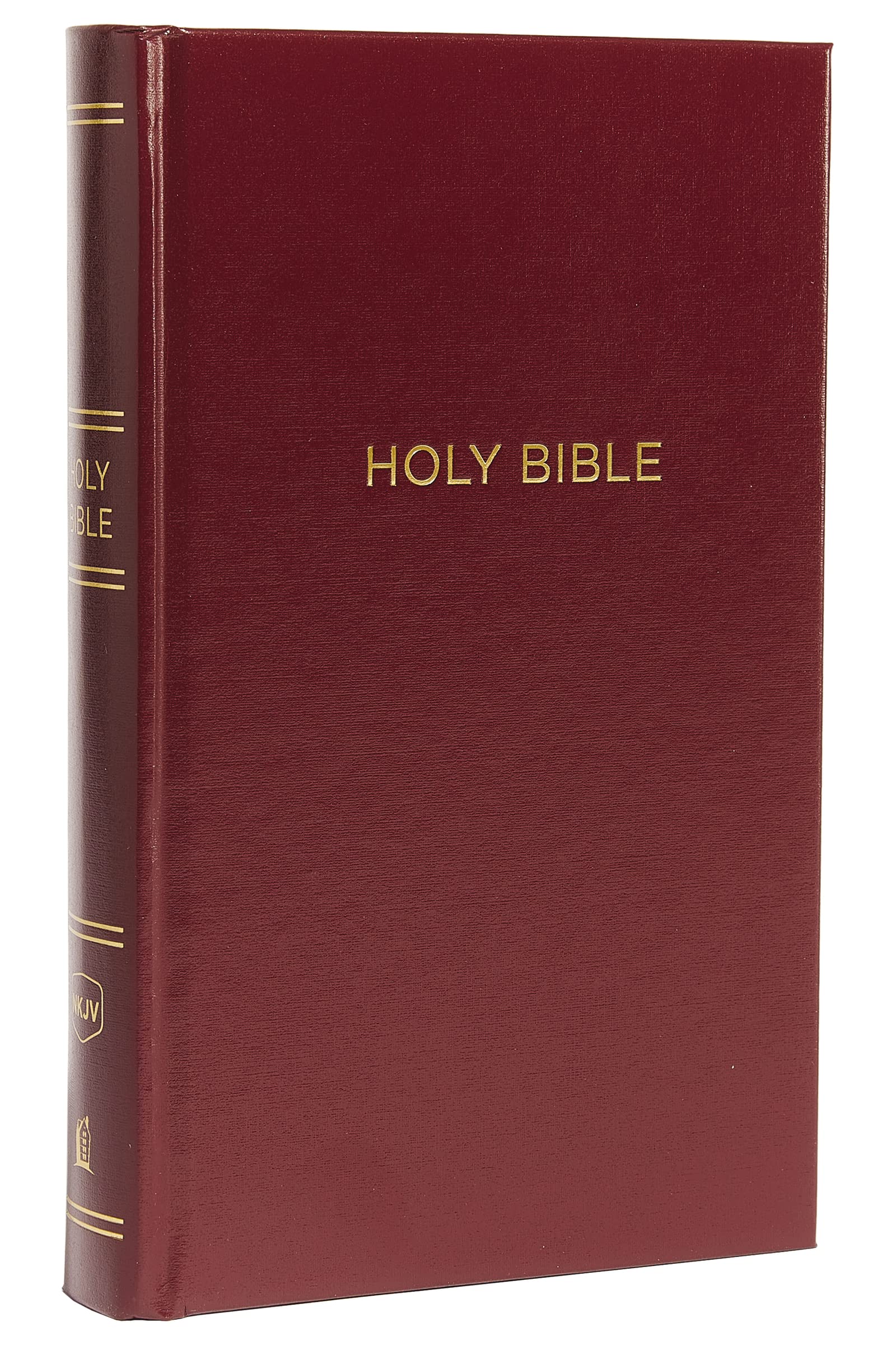 NKJV Holy Bible, Personal Size Giant Print Reference Bible, Burgundy Hardcover, 43,000 Cross References, Red Letter, Comfort Print: New King James Version Film, Art & Culture
