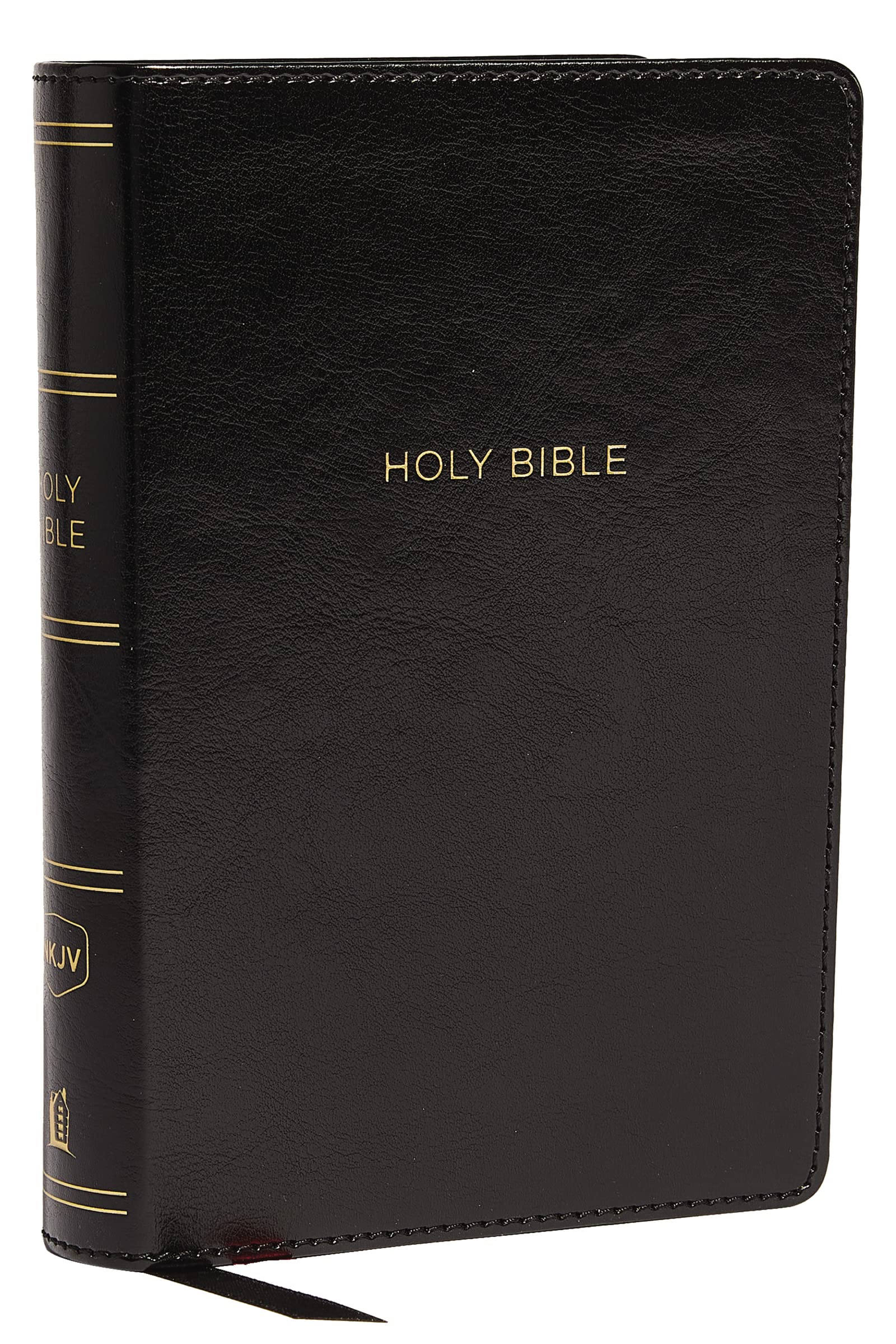 NKJV, Reference Bible, Compact Large Print, Leathersoft, Black, Red Letter, Comfort Print: Holy Bible, New King James Version Social Sciences