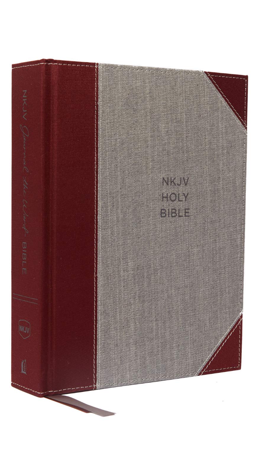 NKJV, Journal the Word Bible, Cloth over Board, Gray/Red, Red Letter, Comfort Print: Reflect, Journal, or Create Art Next to Your Favorite Verses Film, Art & Culture
