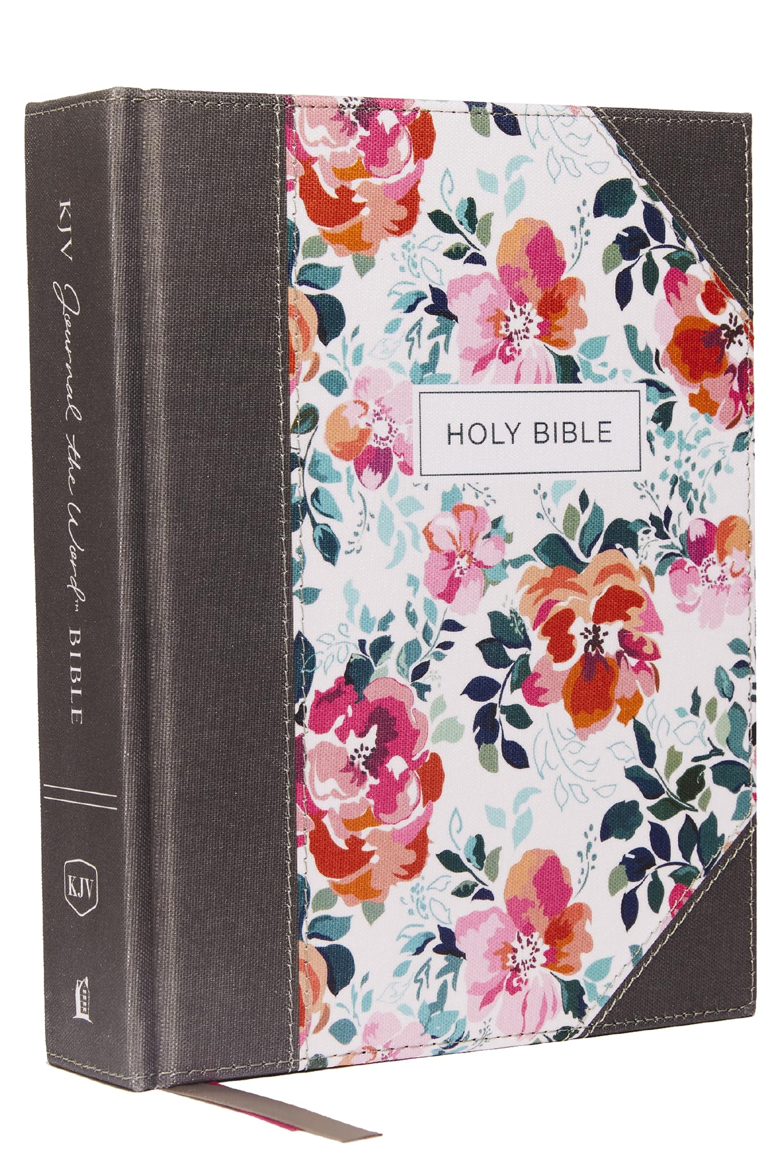 KJV Journal the Word Bible, Reflect, Journal or Create Art Next to Your Favorite Verses (Pink Floral Cloth over Board, Red Letter, Comfort Print: King James Version Holy Bible) Film, Art & Culture