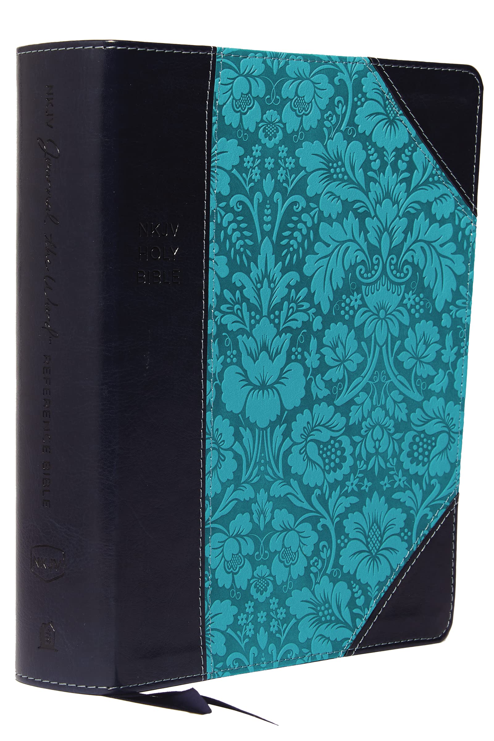 NKJV, Journal the Word Reference Bible, Imitation Leather, Blue, Red Letter Edition, Comfort Print Film, Art & Culture