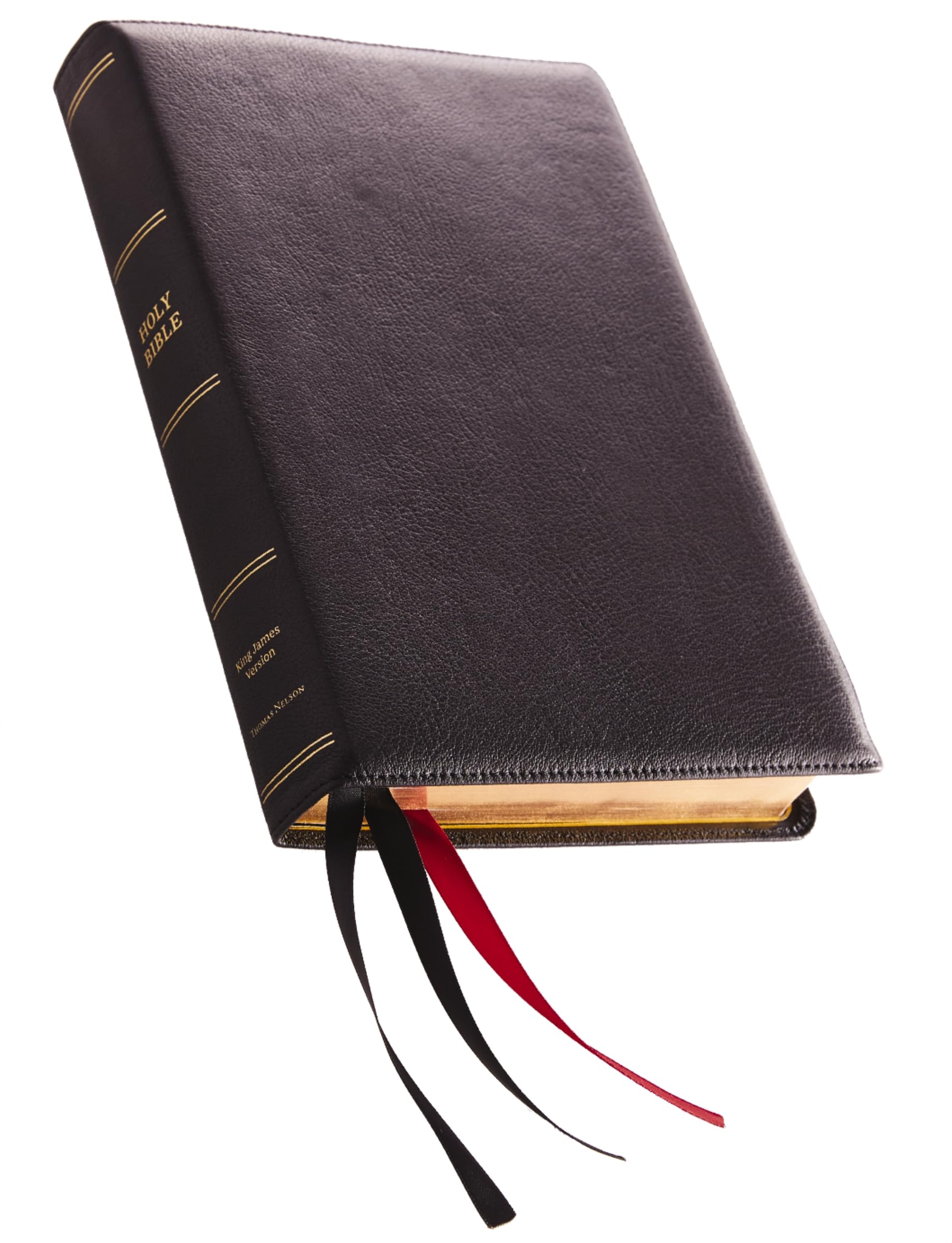 KJV Holy Bible: Giant Print with 53,000 Cross References, Black Premium Goatskin Leather, Premier Collection, Comfort Print: King James Version book