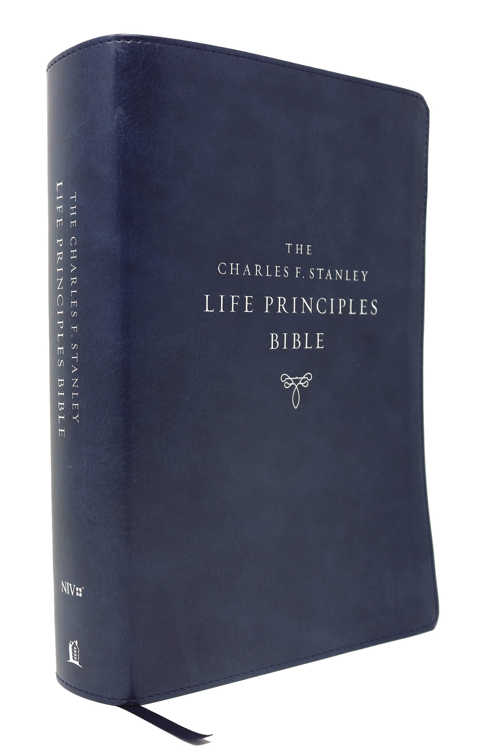 NIV, Charles F. Stanley Life Principles Bible, 2nd Edition, Leathersoft, Blue, Thumb Indexed, Comfort Print: Growing in Knowledge and Understanding of God Through His Word Business, Finance & Career