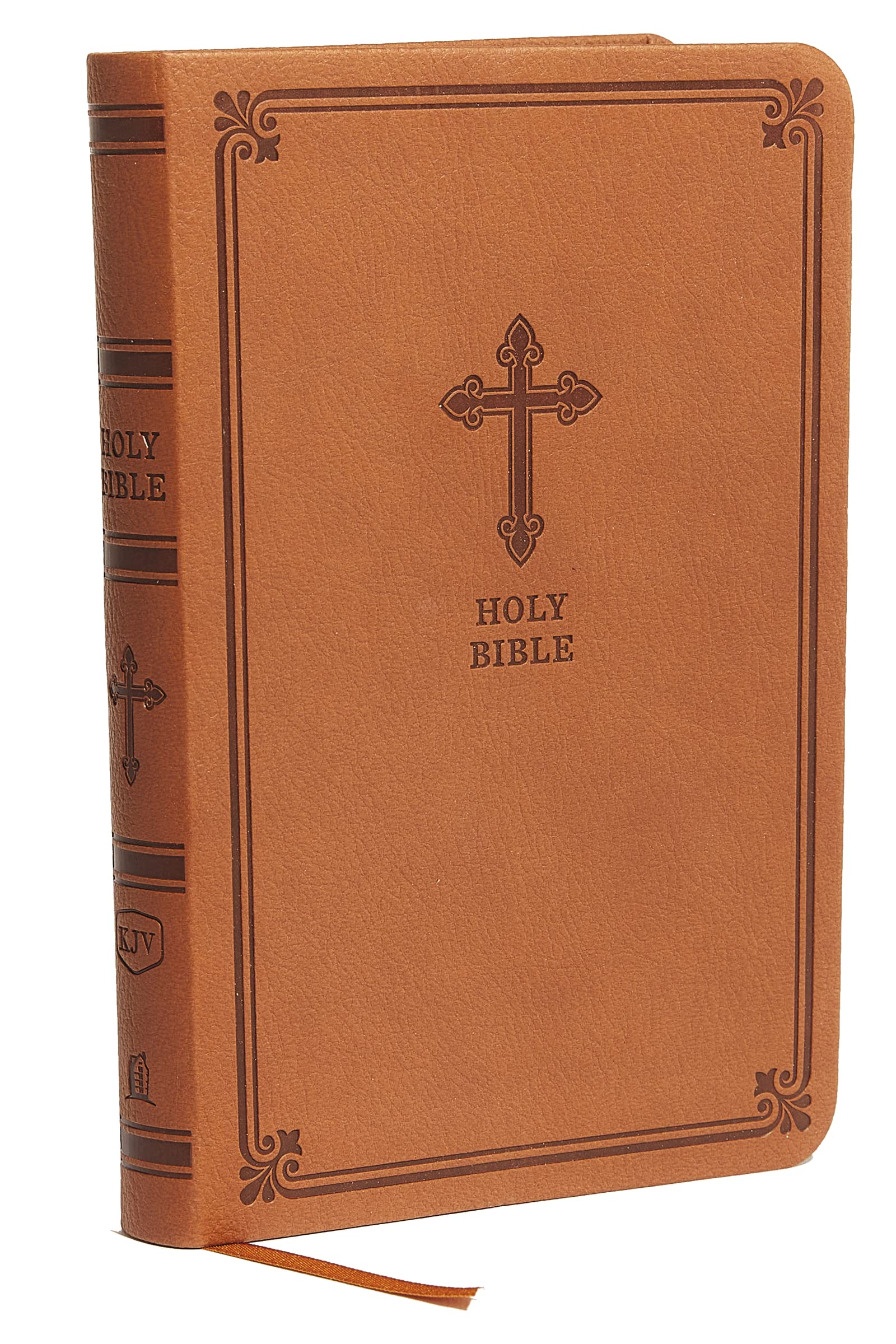 KJV Holy Bible: Value Compact Thinline, Brown Leathersoft, Red Letter, Comfort Print: King James Version book