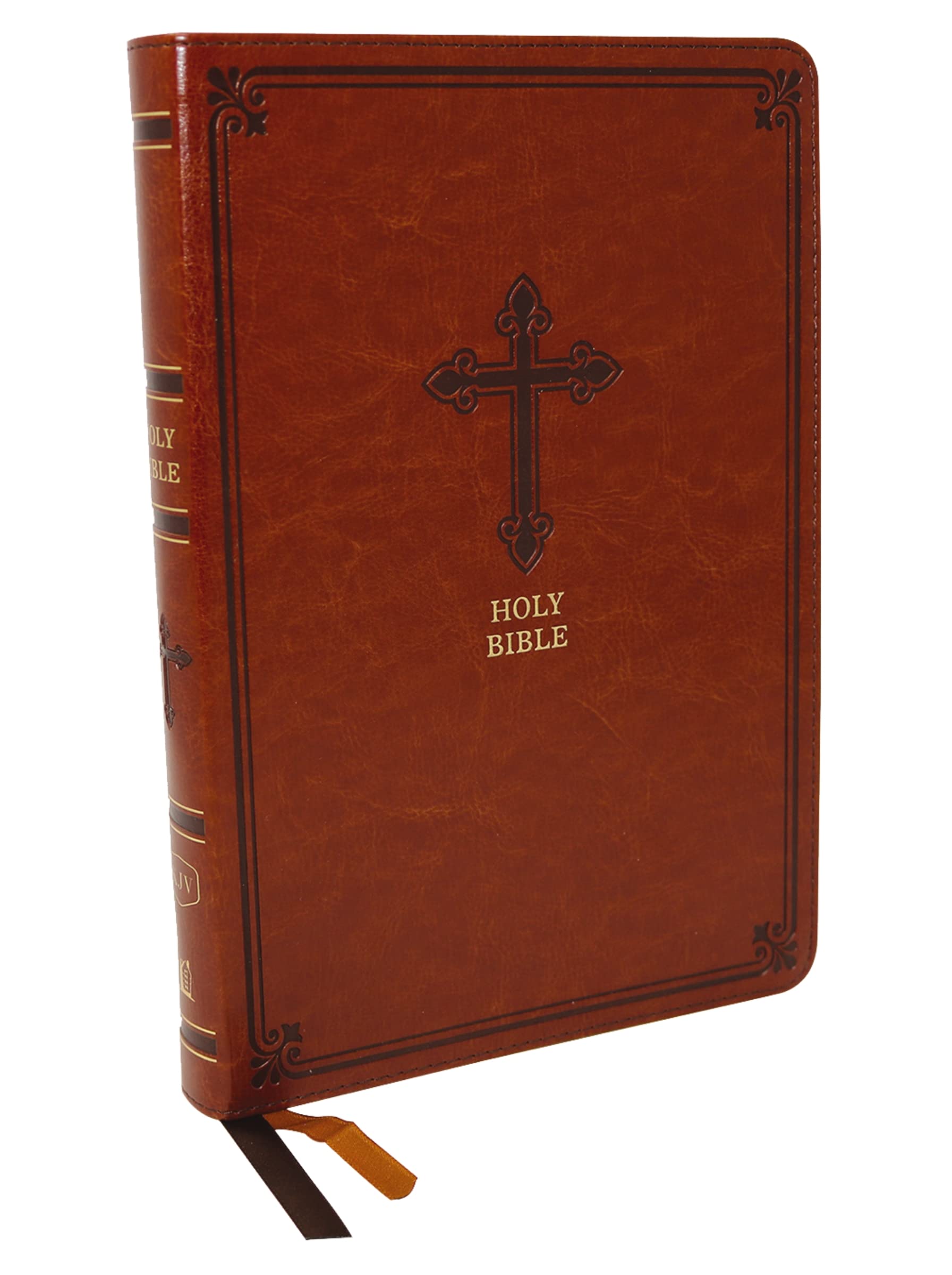 KJV Holy Bible: Large Print Thinline, Brown Leathersoft, Red Letter, Comfort Print: King James Version: Holy Bible, King James Version Film, Art & Culture