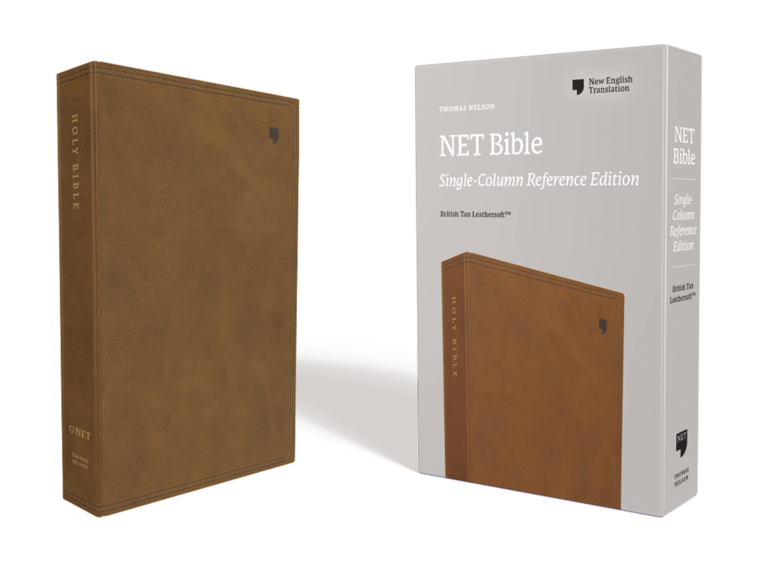Product Image: NET Bible, Single-Column Reference, Leathersoft, Brown, Comfort Print: Holy Bible