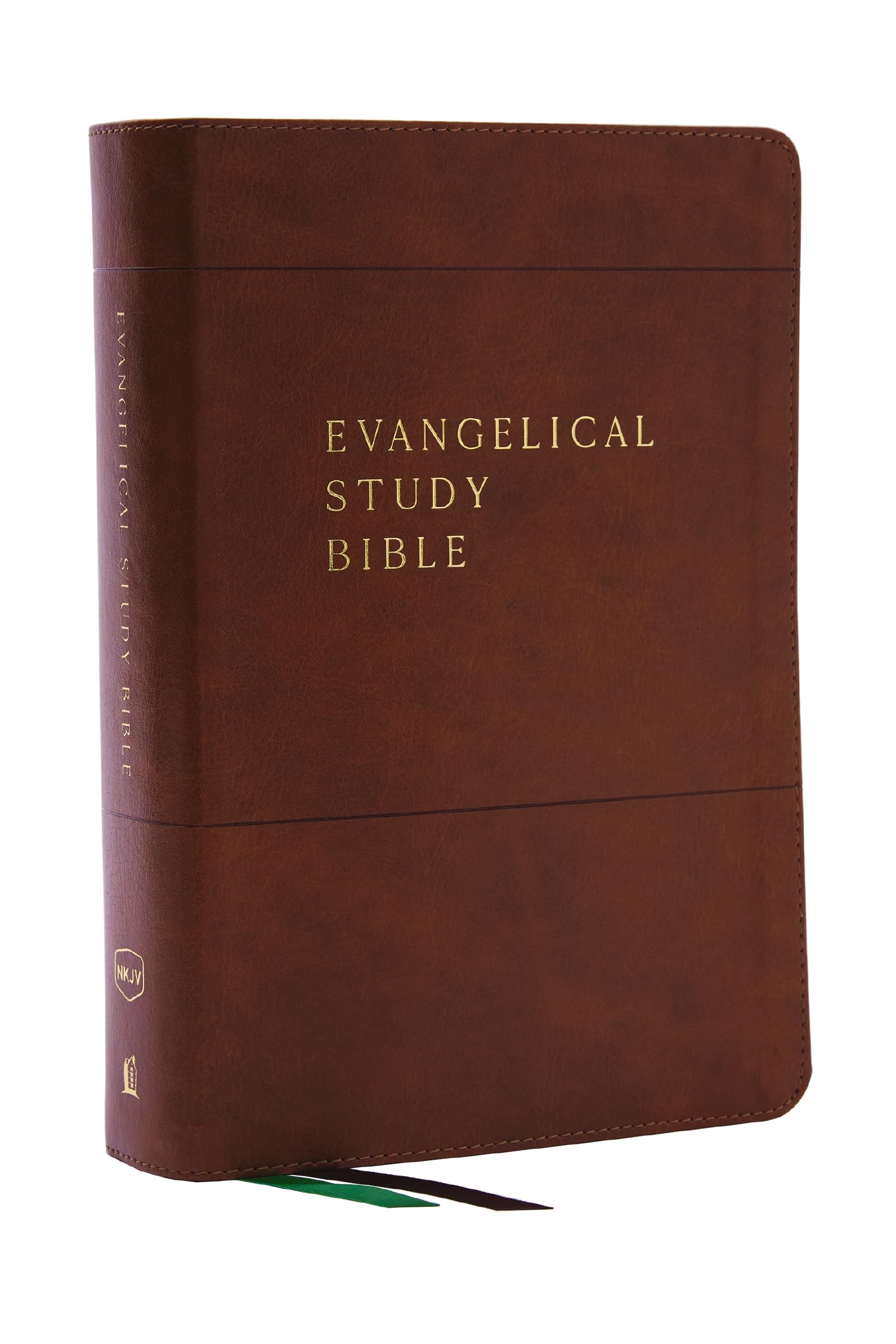 Evangelical Study Bible: Christ-centered. Faith-building. Mission-focused. (NKJV, Brown Leathersoft, Red Letter, Thumb Indexed, Large Comfort Print) Religion & Esotericism
