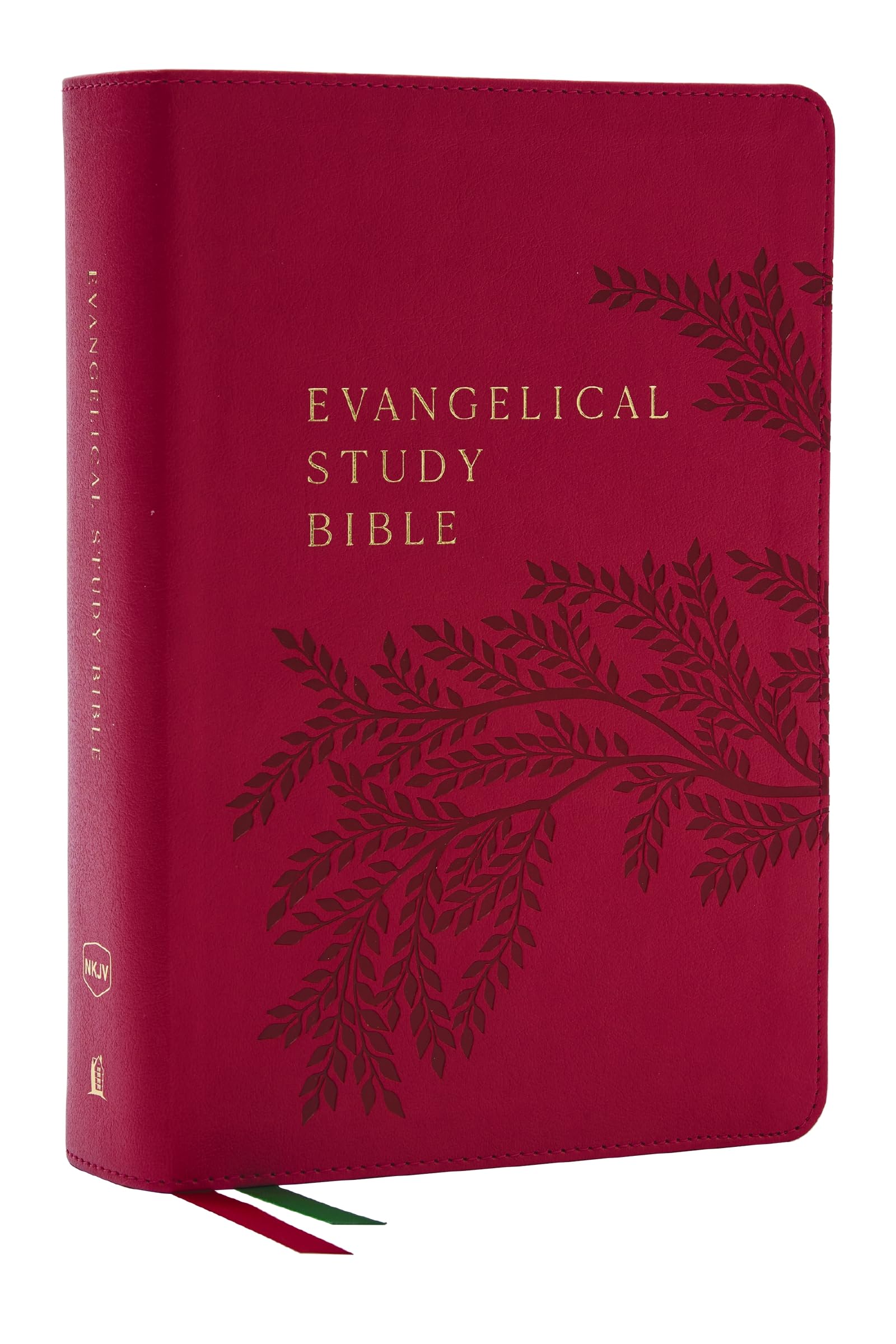 Evangelical Study Bible: Christ-centered. Faith-building. Mission-focused. (NKJV, Pink Leathersoft, Red Letter, Thumb Indexed, Large Comfort Print) Religion & Esotericism