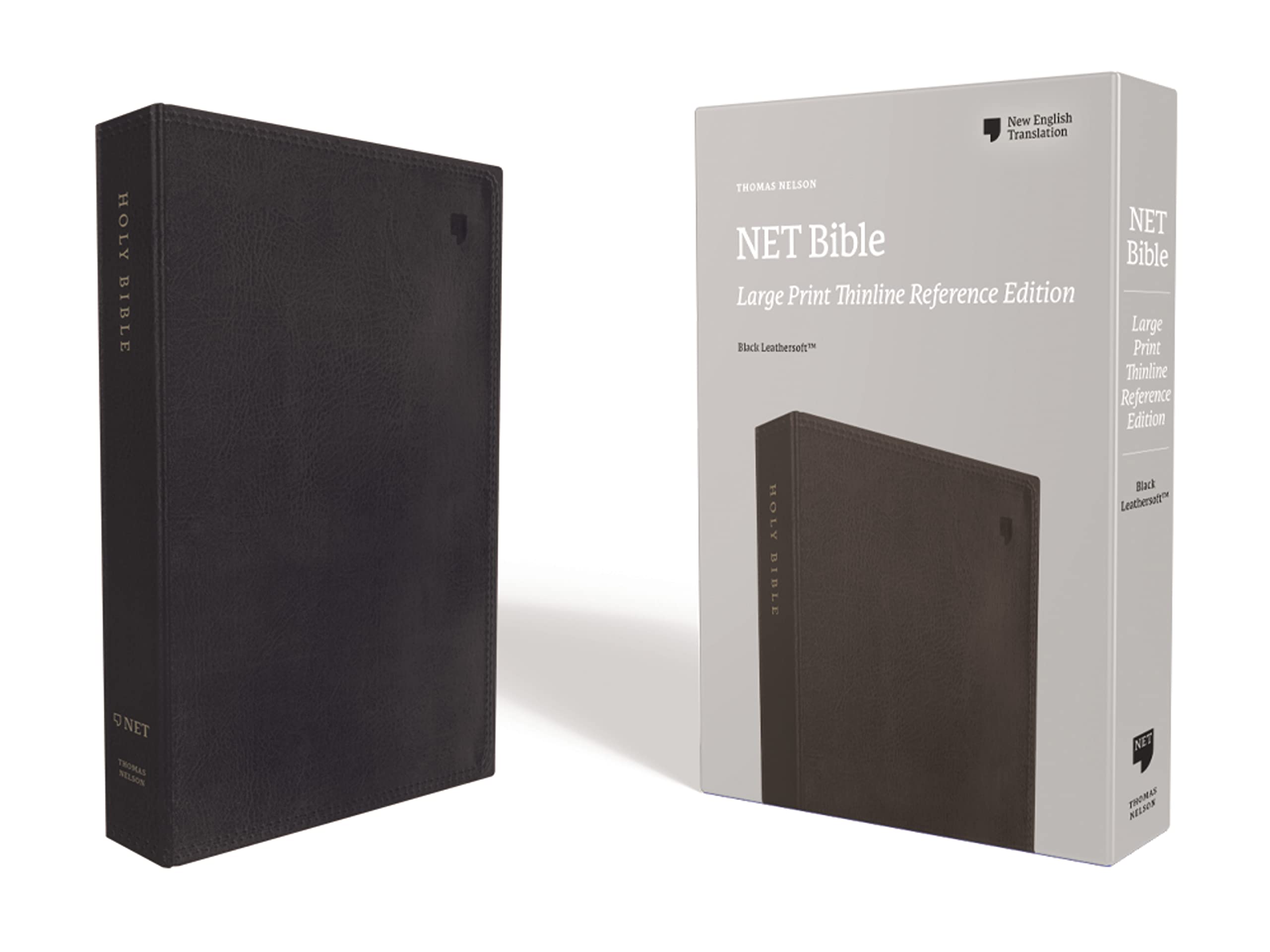 Product Image: NET Bible, Thinline Reference, Large Print, Leathersoft, Black, Comfort Print: Holy Bible