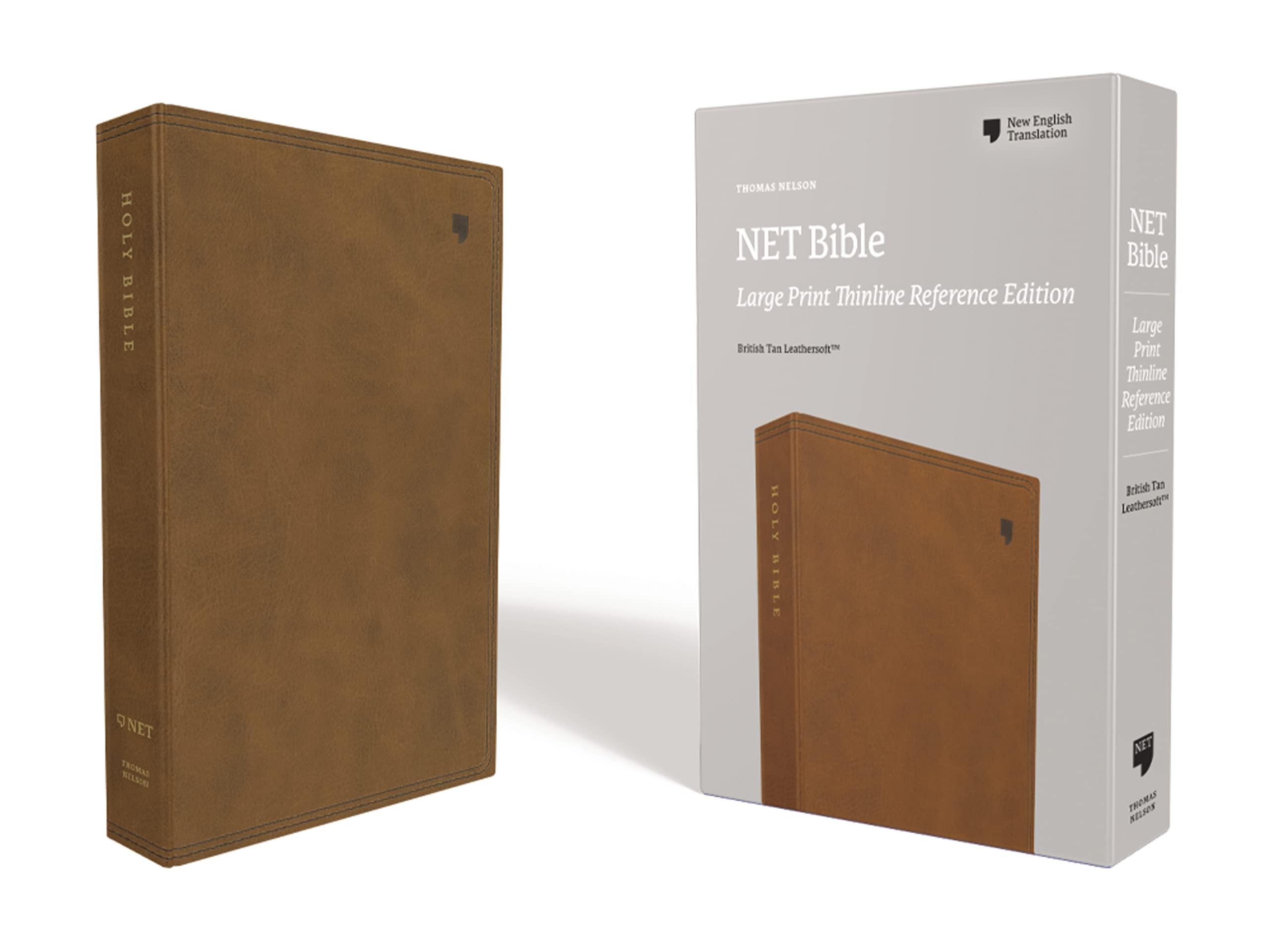 Product Image: NET Bible, Thinline Reference, Large Print, Leathersoft, Brown, Comfort Print: Holy Bible