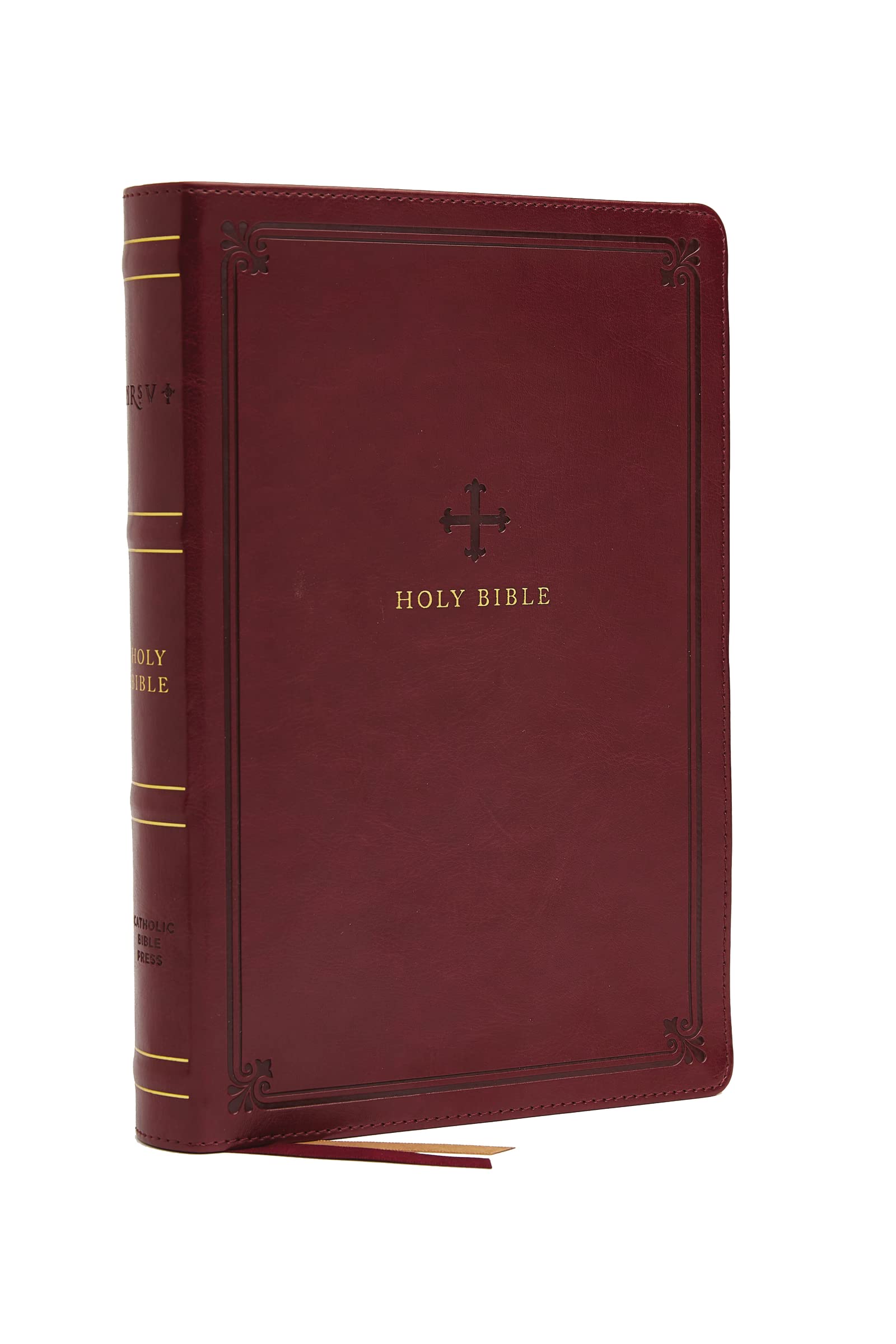 NRSV Large Print Standard Catholic Bible, Red Leathersoft (Comfort Print, Holy Bible, Complete Catholic Bible, NRSV CE): Holy Bible Religion & Esotericism