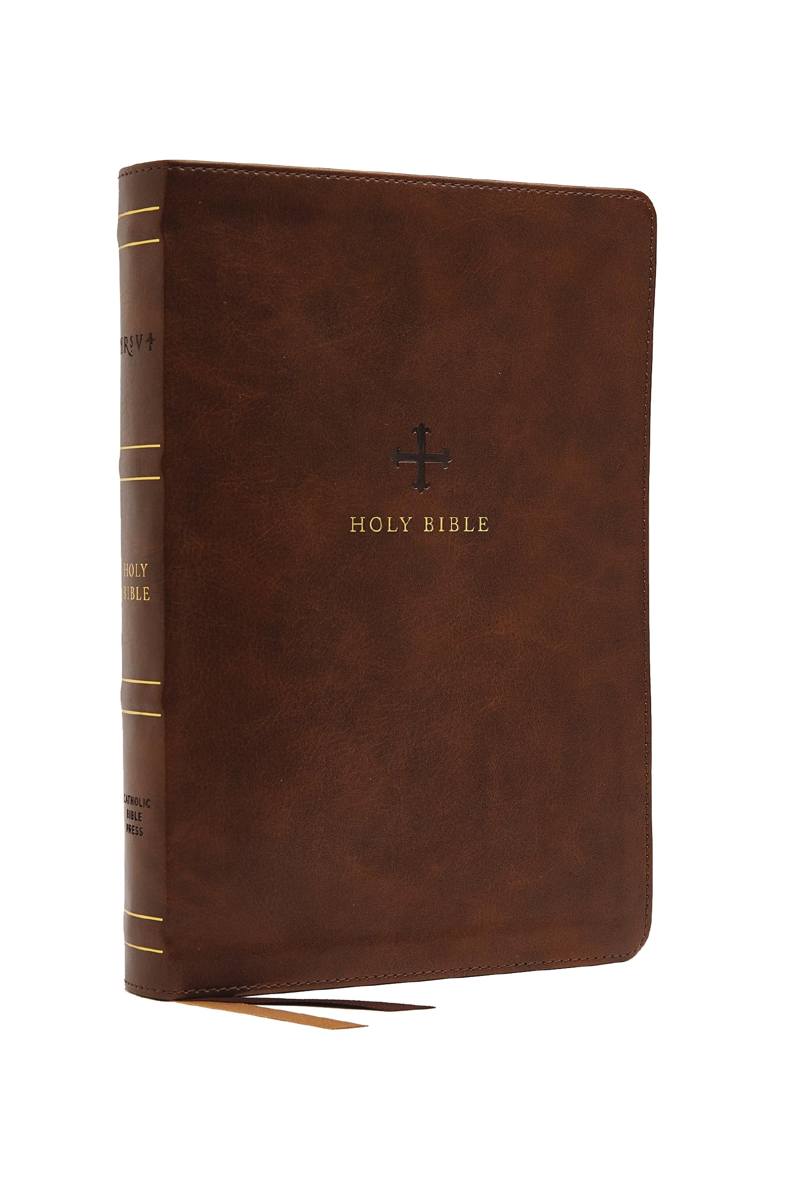 Nrsv, Catholic Bible, Standard Personal Size, Leathersoft, Brown, Comfort Print Film, Art & Culture