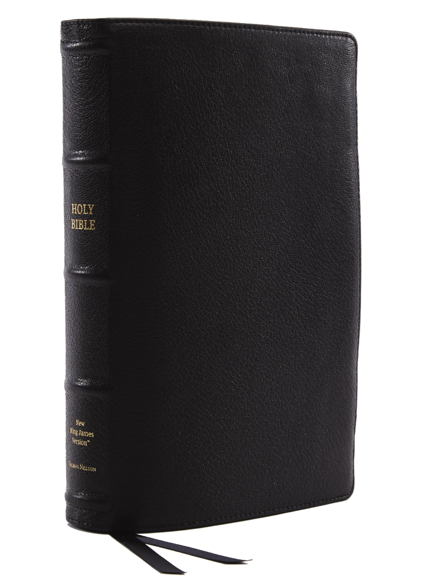 NKJV, Reference Bible, Classic Verse-by-Verse, Center-Column, Premium Goatskin Leather, Black, Premier Collection, Red Letter, Comfort Print: Holy Bible, New King James Version Religion & Esotericism