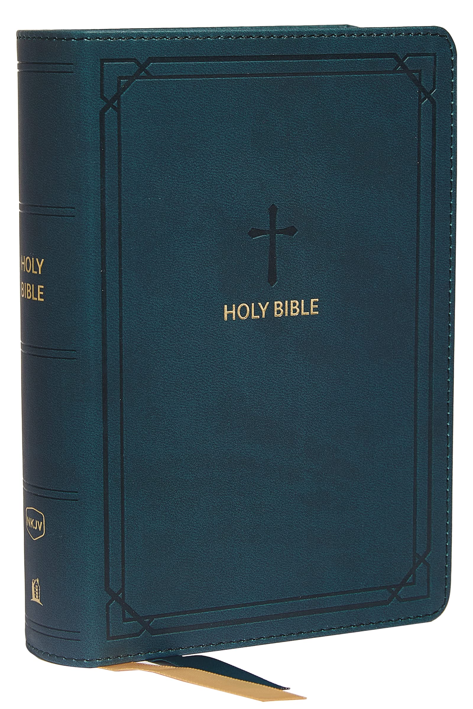 NKJV, End-of-Verse Reference Bible, Compact, Leathersoft, Teal, Red Letter, Comfort Print Drama