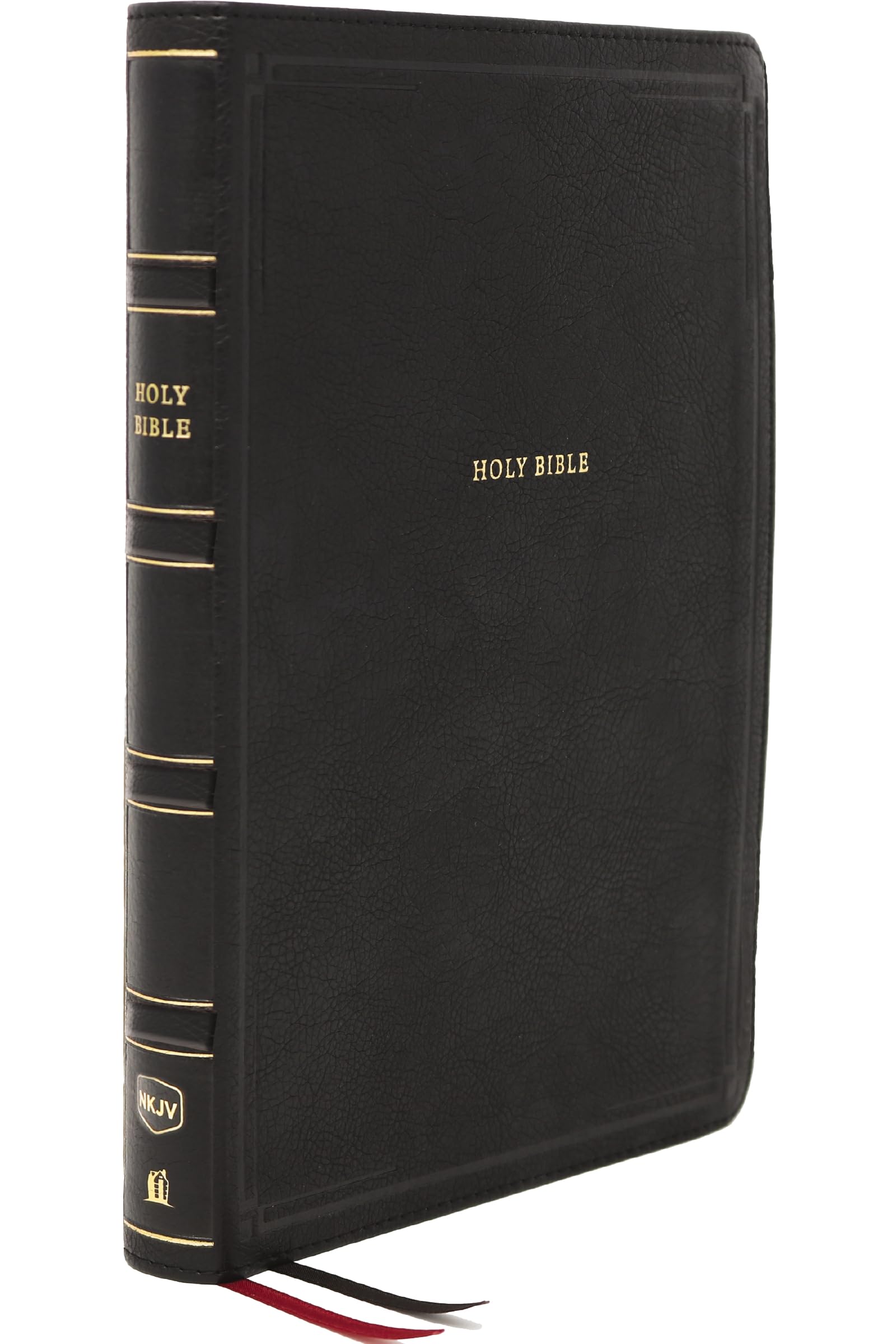 NKJV, Deluxe Thinline Reference Bible, Leathersoft, Black, Red Letter, Comfort Print: Holy Bible, New King James Version Religion & Esotericism