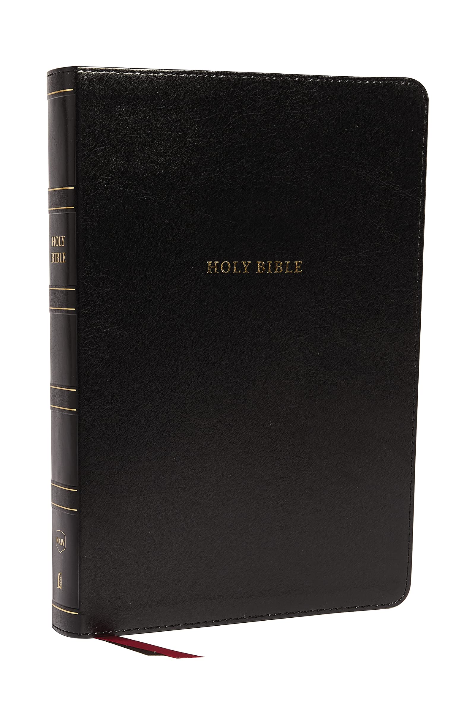 NKJV Holy Bible, Super Giant Print Reference Bible, Black Leathersoft, 43,000 Cross references, Red Letter, Comfort Print: New King James Version Self-help