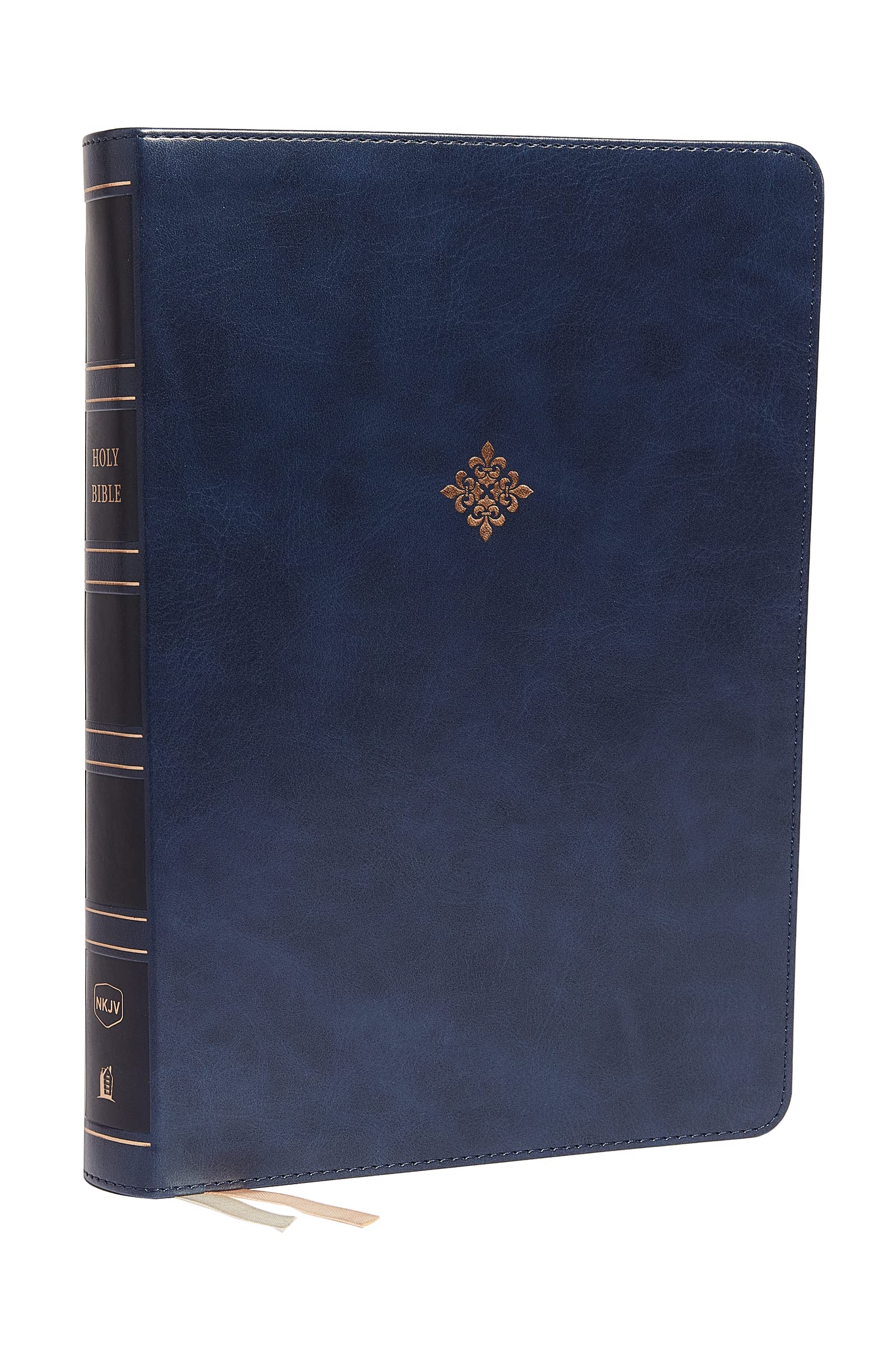 NKJV Holy Bible, Super Giant Print Reference Bible, Blue Leathersoft, 43,000 Cross references, Red Letter, Comfort Print: New King James Version Self-help