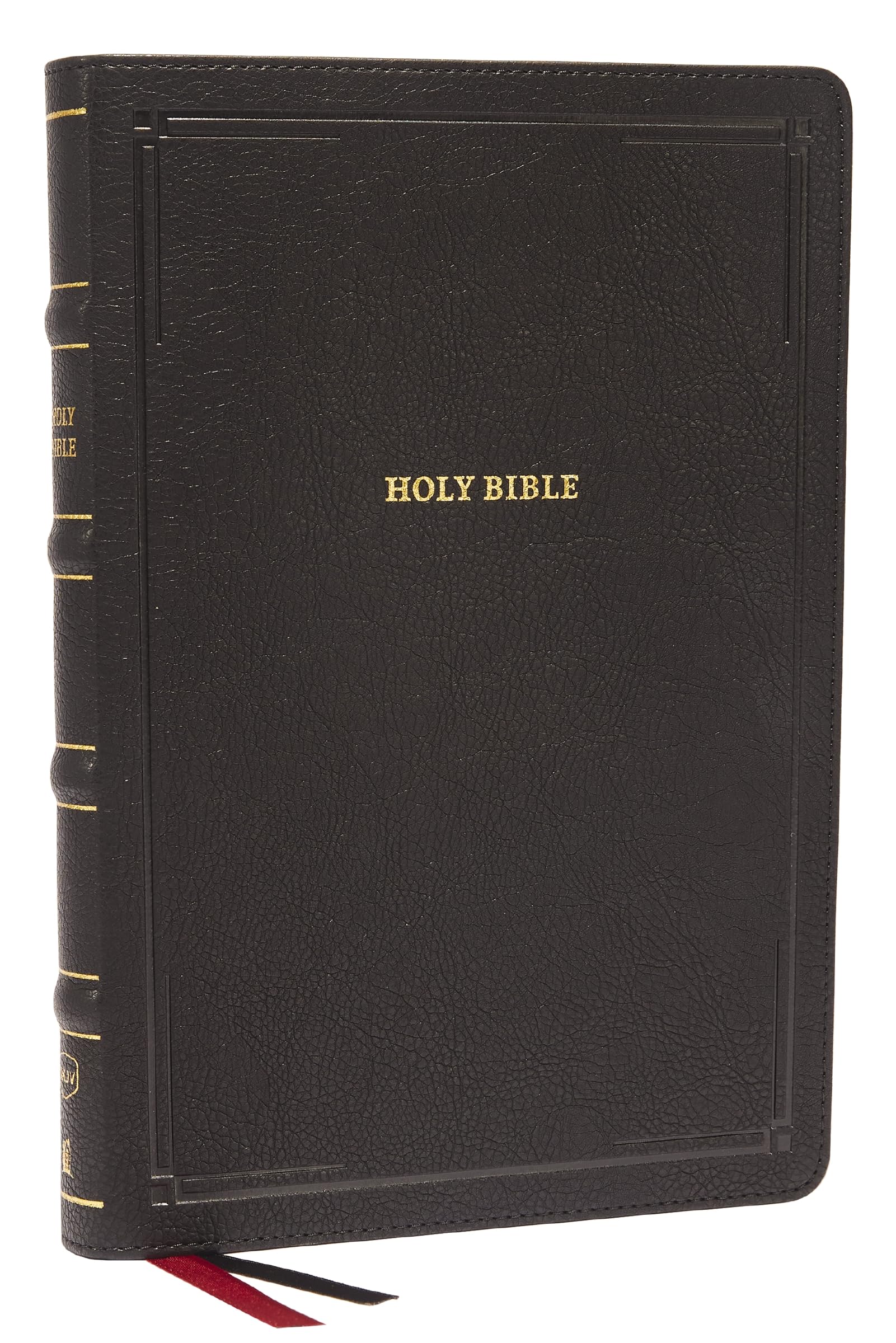 NKJV, Deluxe Thinline Reference Bible, Large Print, Leathersoft, Black, Thumb Indexed, Red Letter, Comfort Print: Holy Bible, New King James Version Religion & Esotericism