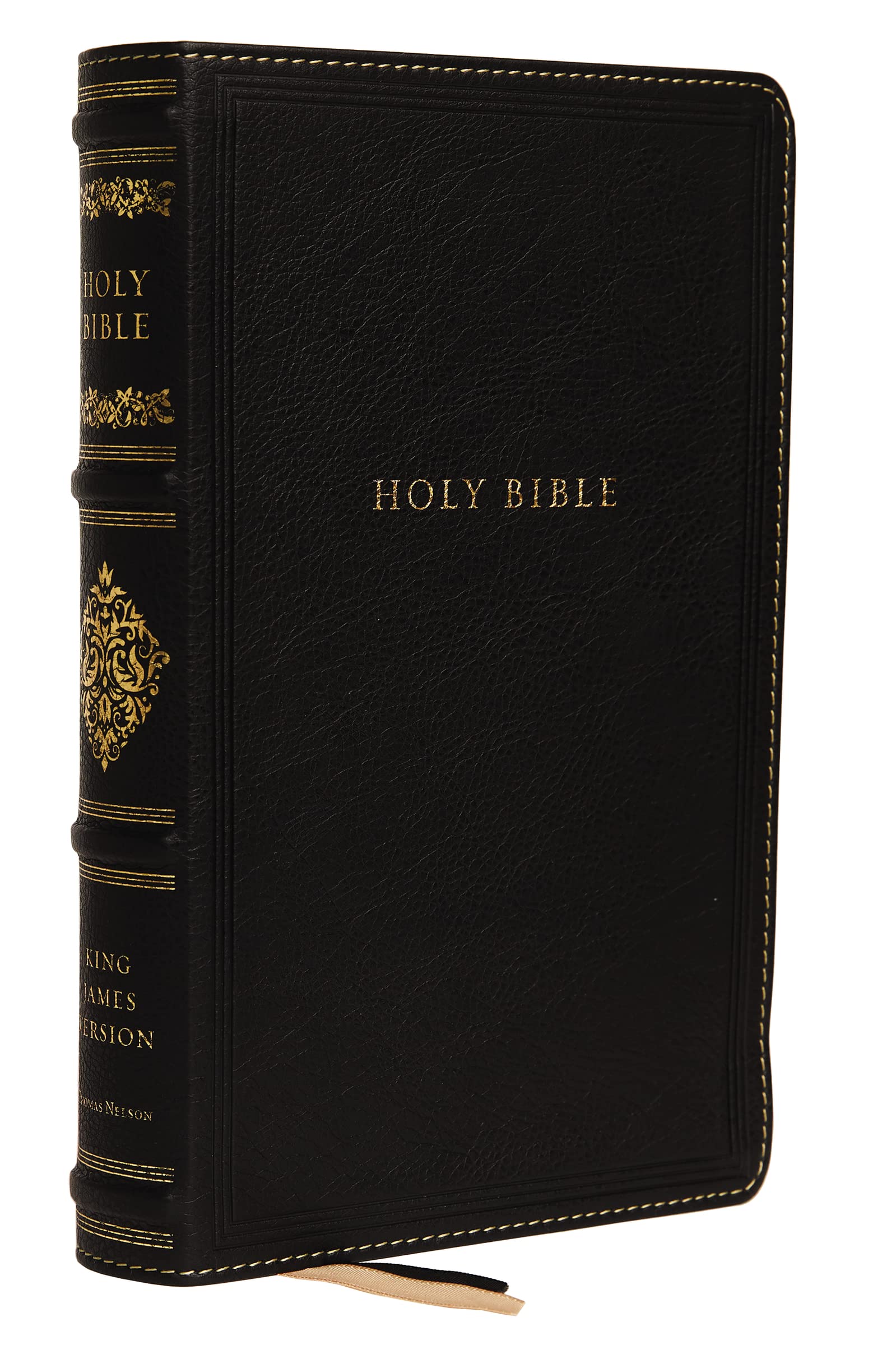 KJV, Personal Size Reference Bible, Sovereign Collection, Genuine Leather, Black, Red Letter, Thumb Indexed, Comfort Print: Holy Bible, King James Version Historical Fiction