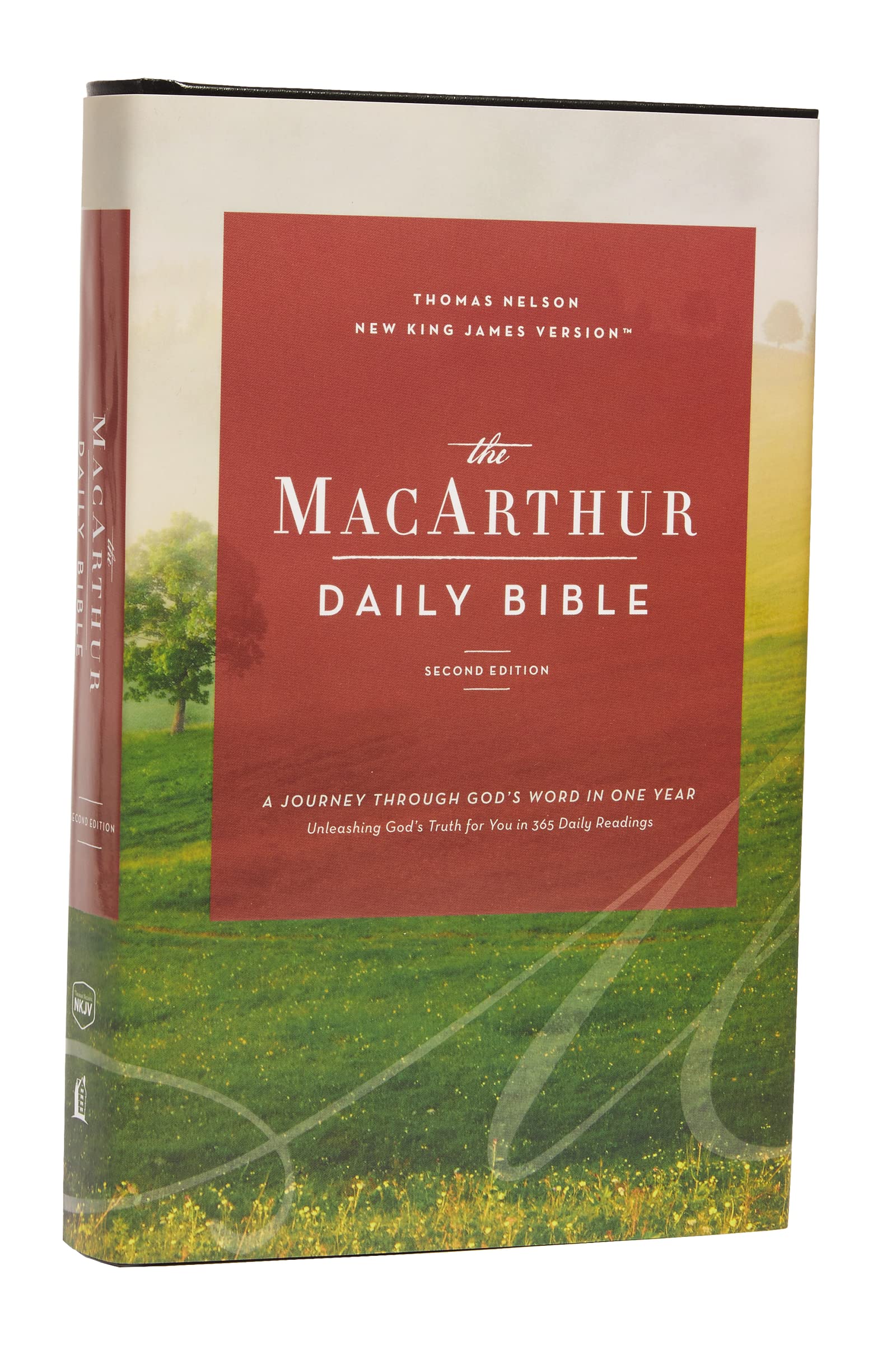The NKJV, MacArthur Daily Bible, 2nd Edition, Hardcover, Comfort Print: A Journey Through God's Word in One Year Business & Technology
