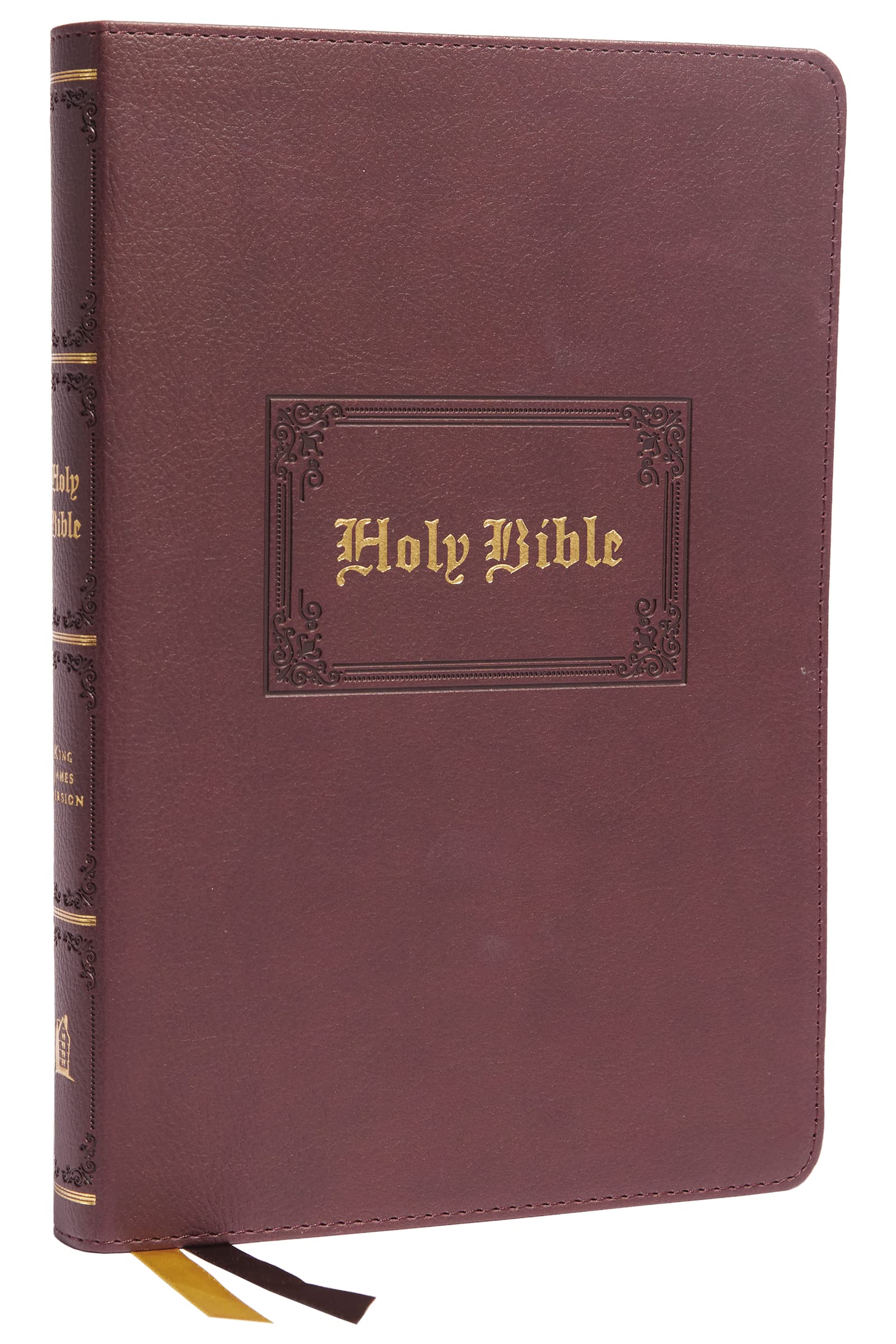 KJV Holy Bible: Large Print Thinline, Brown Leathersoft, Red Letter, Comfort Print: King James Version Politics & History