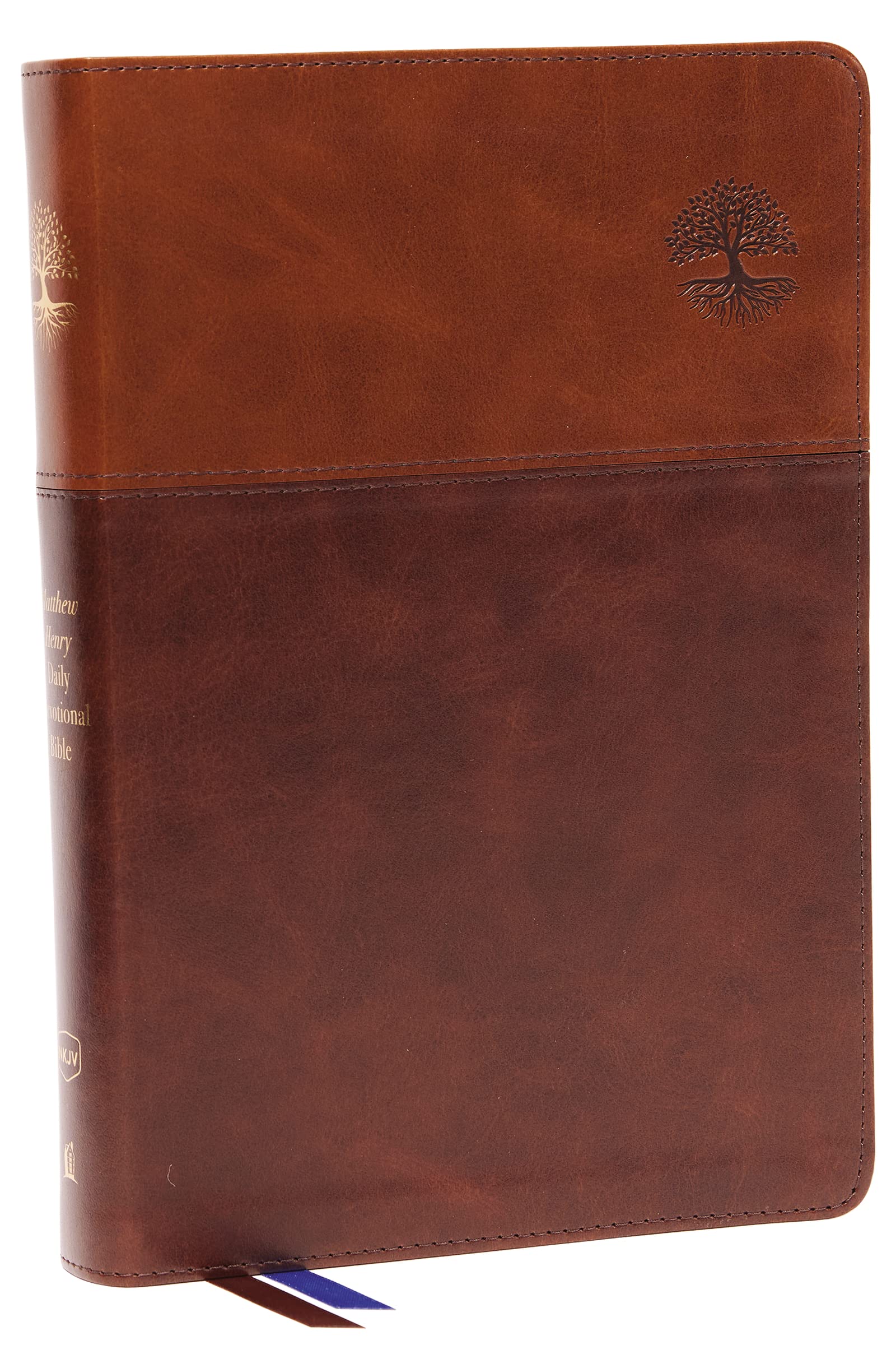 NKJV, Matthew Henry Daily Devotional Bible, Leathersoft, Brown, Red Letter, Comfort Print: 366 Daily Devotions by Matthew Henry Philosophy