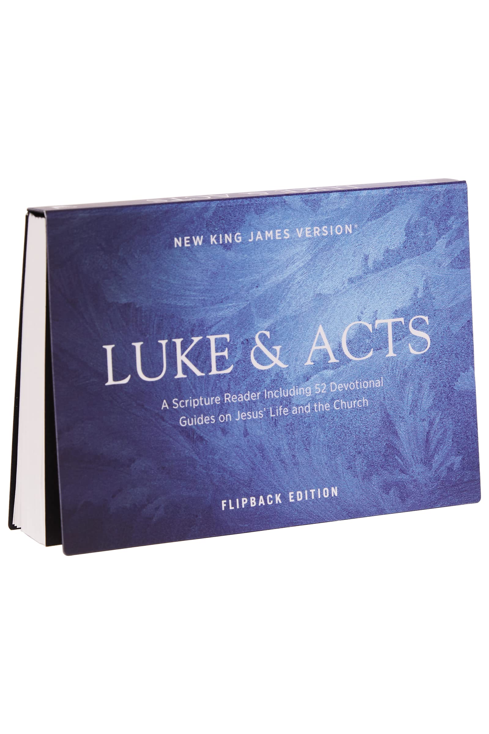 NKJV Luke/Acts Devotional, Flipback Edition, Red Letter, Paperback: New King James Version, a Scripture Reading Including 52 Devotional Guides on Jesus' Life and the Church Philosophy