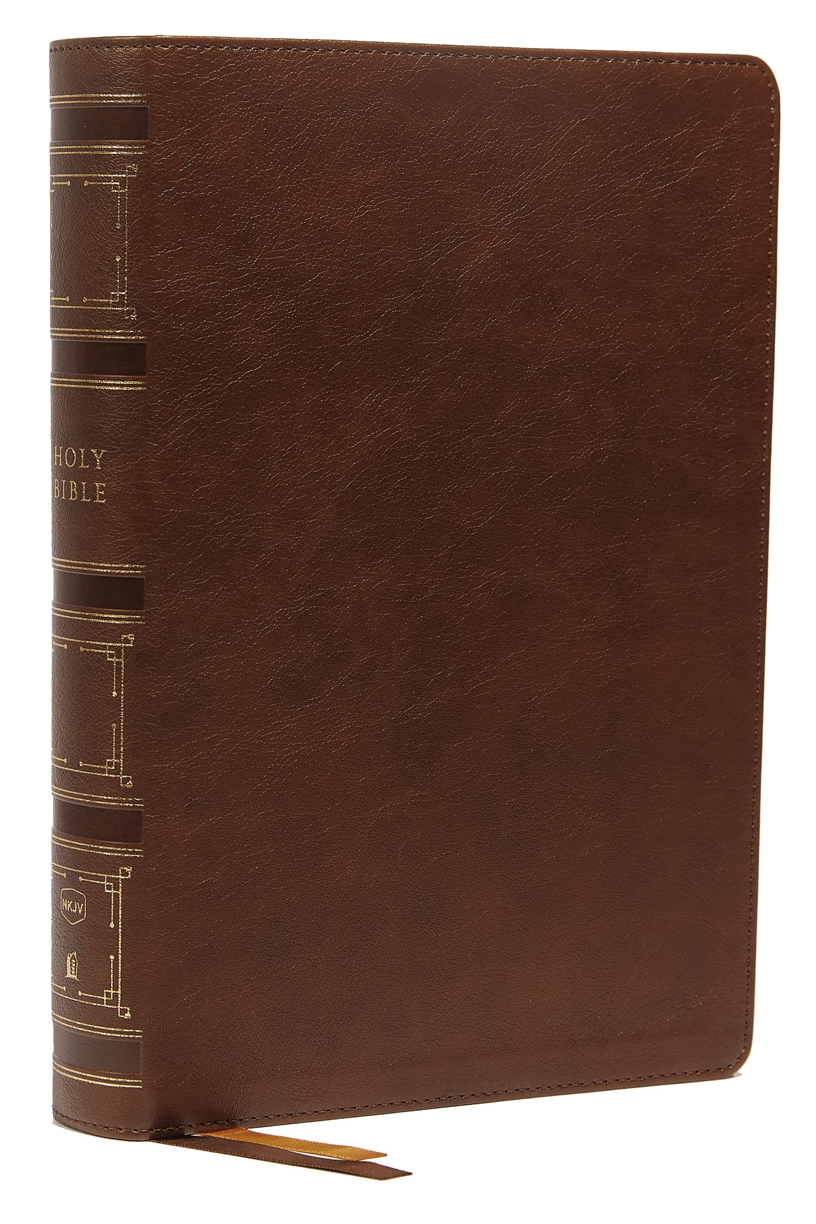 NKJV, Single-Column Wide-Margin Reference Bible, Leathersoft, Brown, Red Letter, Comfort Print: Holy Bible, New King James Version Media & Communication