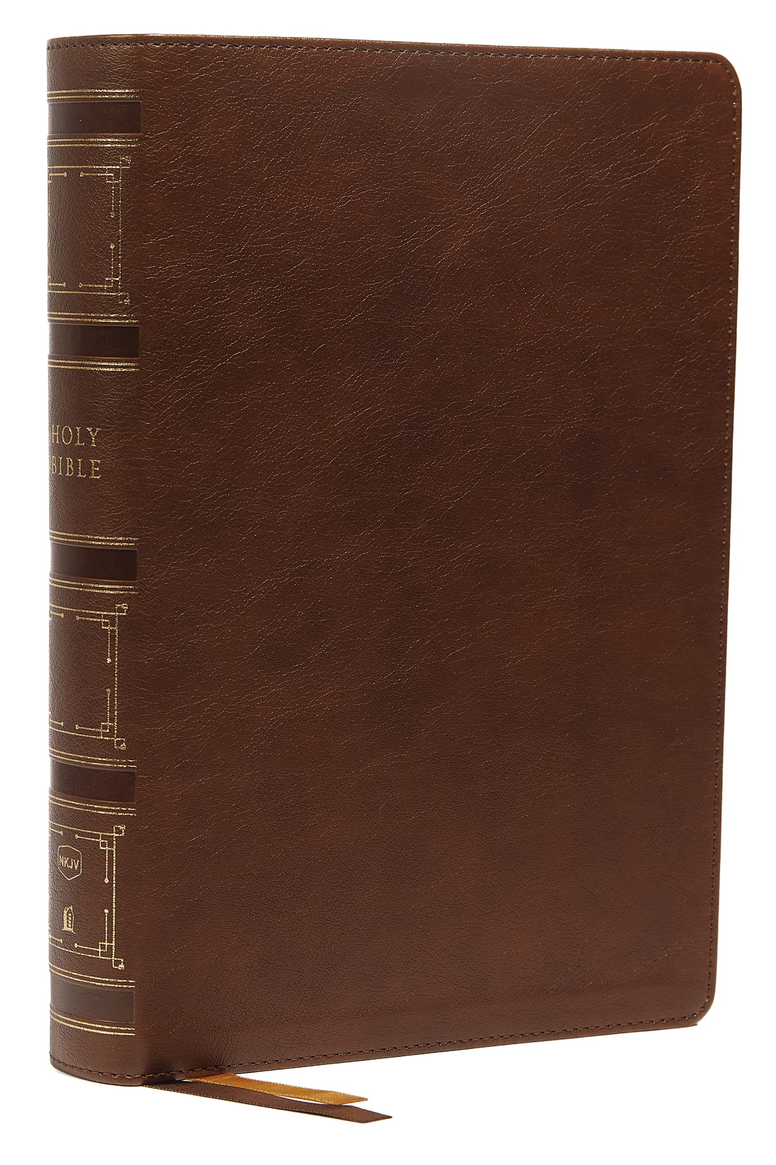NKJV, Single-Column Wide-Margin Reference Bible, Leathersoft, Brown, Red Letter, Thumb Indexed, Comfort Print: Holy Bible, New King James Version Religion & Esotericism