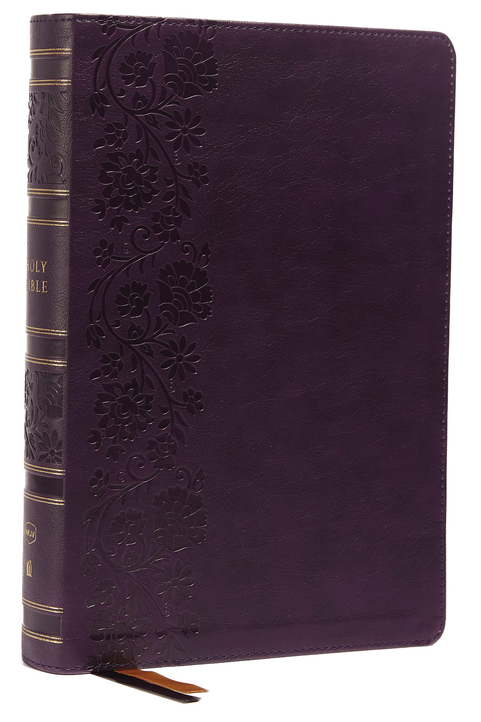 NKJV, Single-Column Wide-Margin Reference Bible, Leathersoft, Purple, Red Letter, Comfort Print: Holy Bible, New King James Version Media & Communication