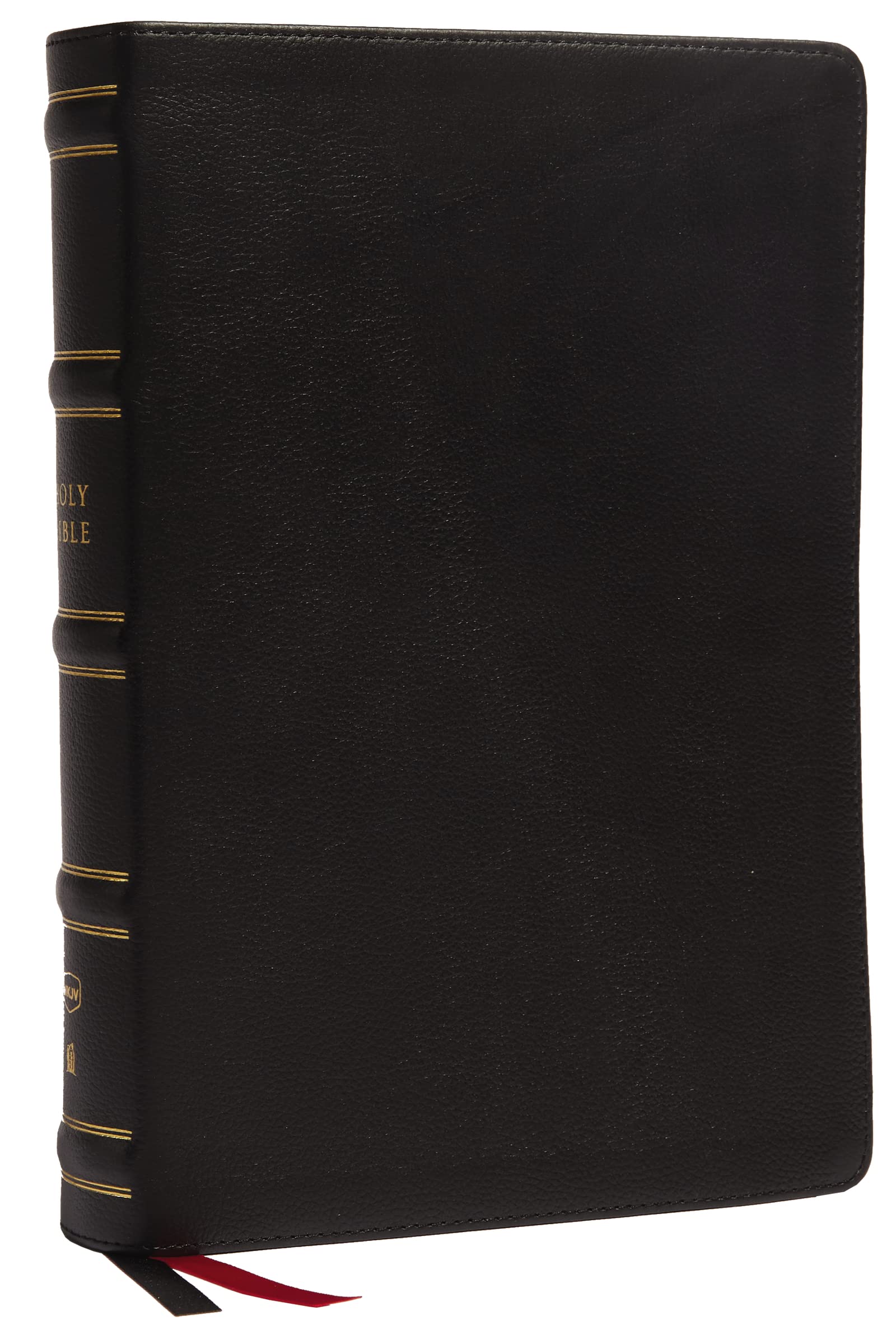 NKJV, Single-Column Wide-Margin Reference Bible, Genuine Leather, Black, Red Letter, Comfort Print: Holy Bible, New King James Version Media & Communication