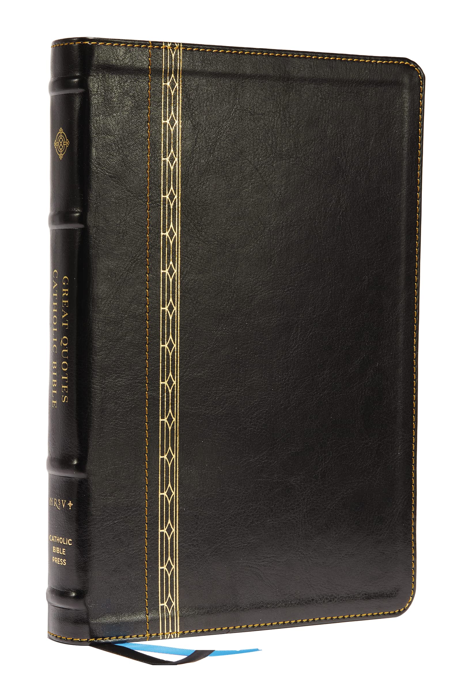 NRSVCE, Great Quotes Catholic Bible, Leathersoft, Black, Comfort Print: Holy Bible Reference Books