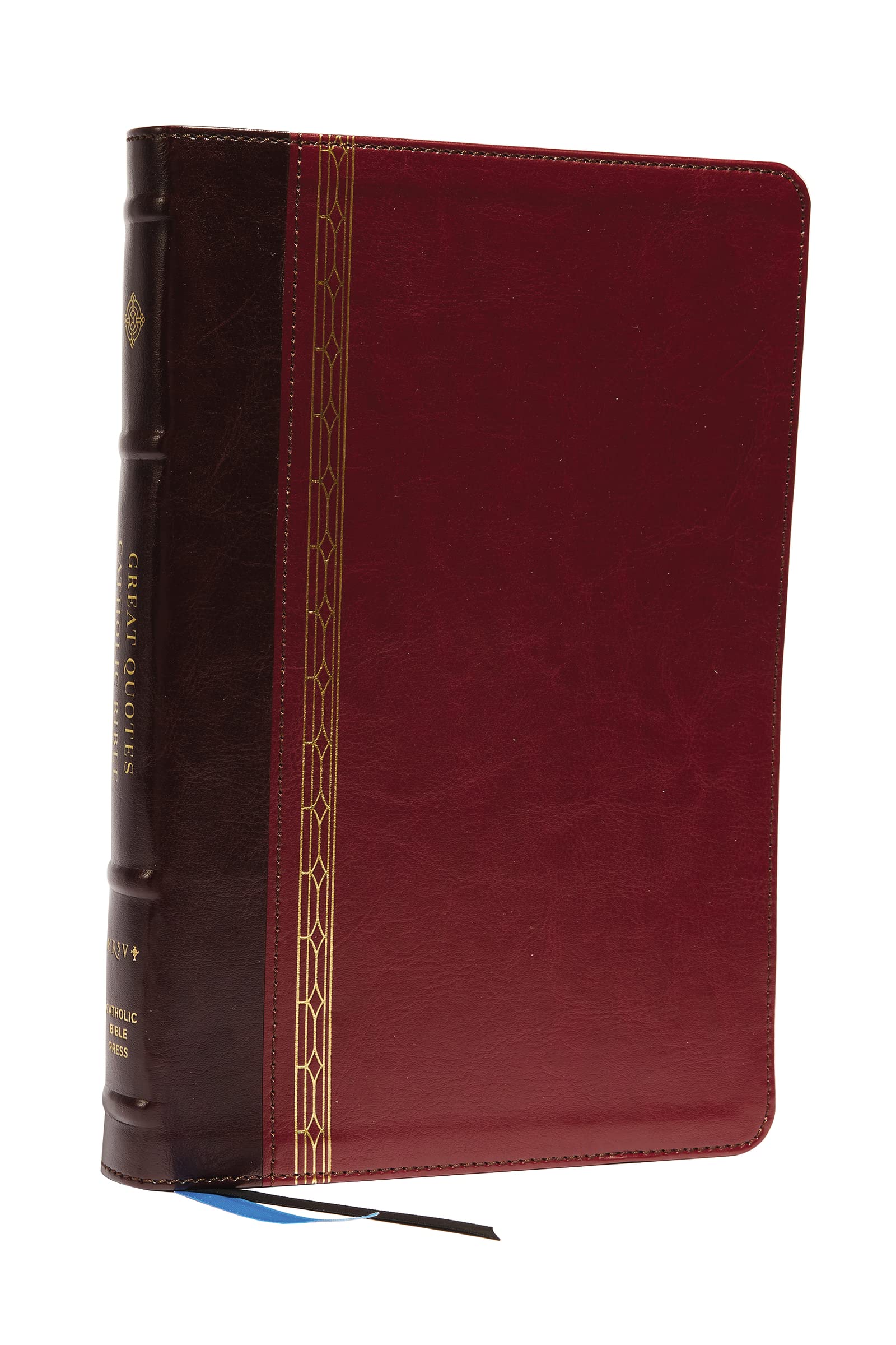 NRSVCE, Great Quotes Catholic Bible, Leathersoft, Burgundy, Comfort Print: Holy Bible Philosophy